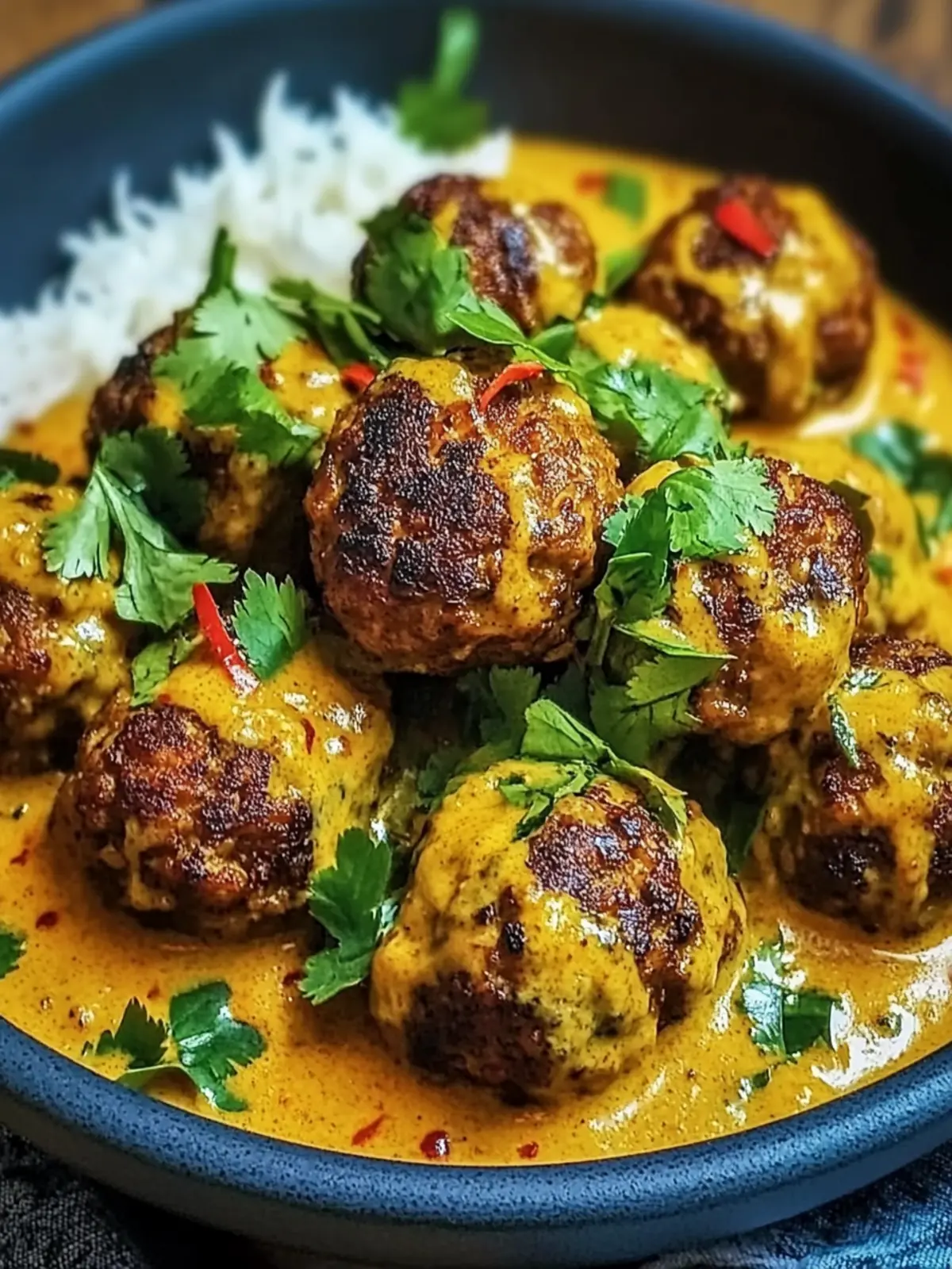 Jerk Meatballs In Coconut Curry Sauce A Comforting Delight 4 Jerk Meatballs In Coconut Curry Sauce