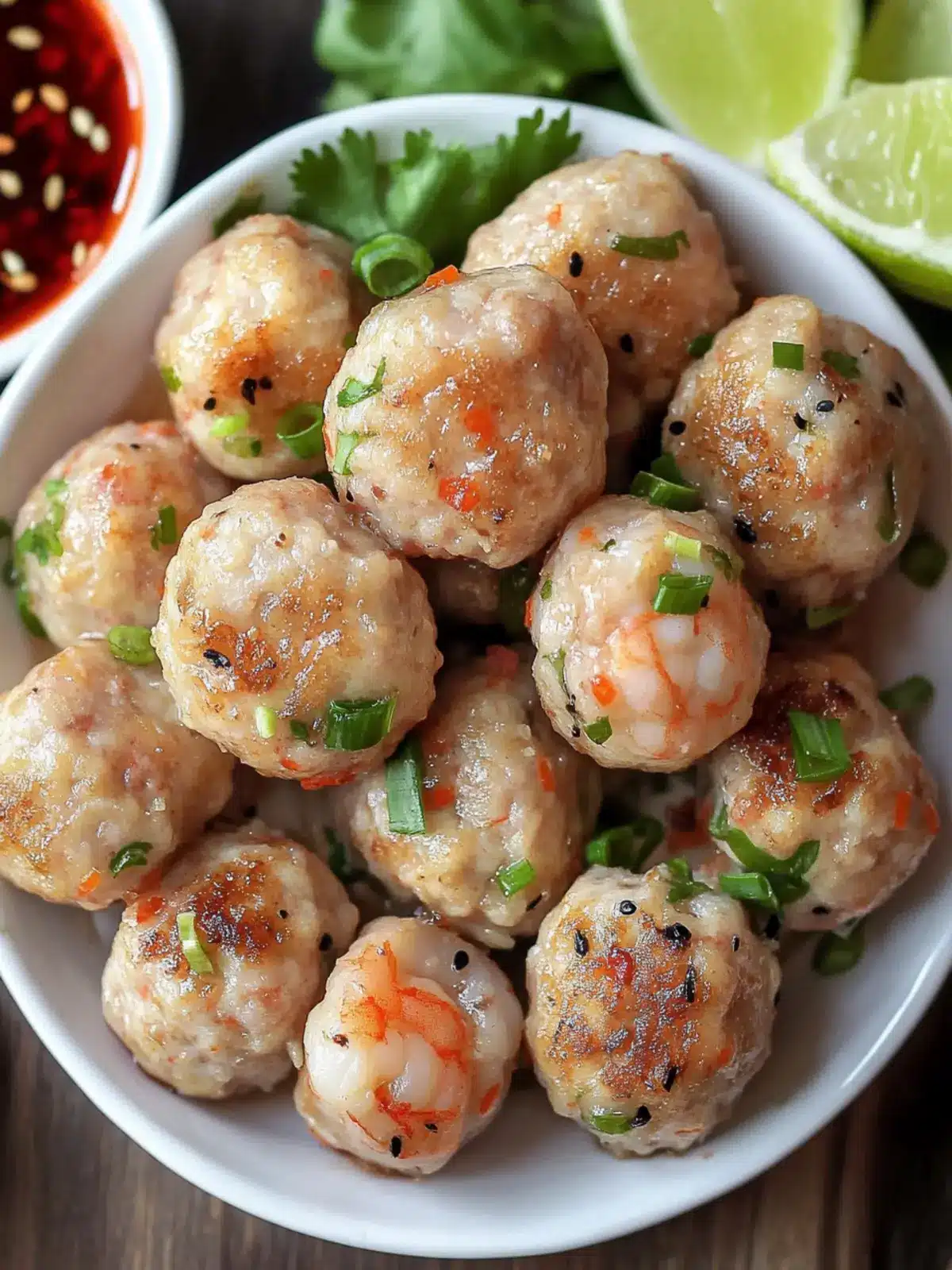 Savory Asian Pork and Shrimp Meatballs You ll Crave 3 Asian Pork and Shrimp Meatballs