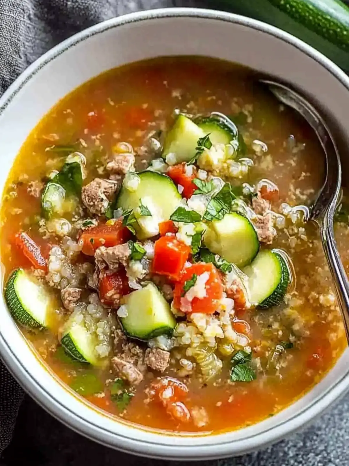 Delicious Low-Carb Zucchini and Riced Cauliflower Soup Recipe 3 Low-Carb Zucchini and Riced Cauliflower Soup
