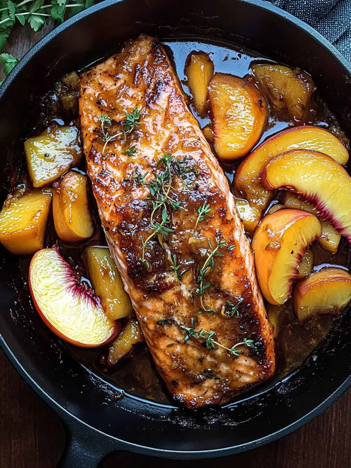 Bourbon Peach Roasted Salmon for Effortless Gourmet Nights 2 Bourbon Peach Roasted Salmon