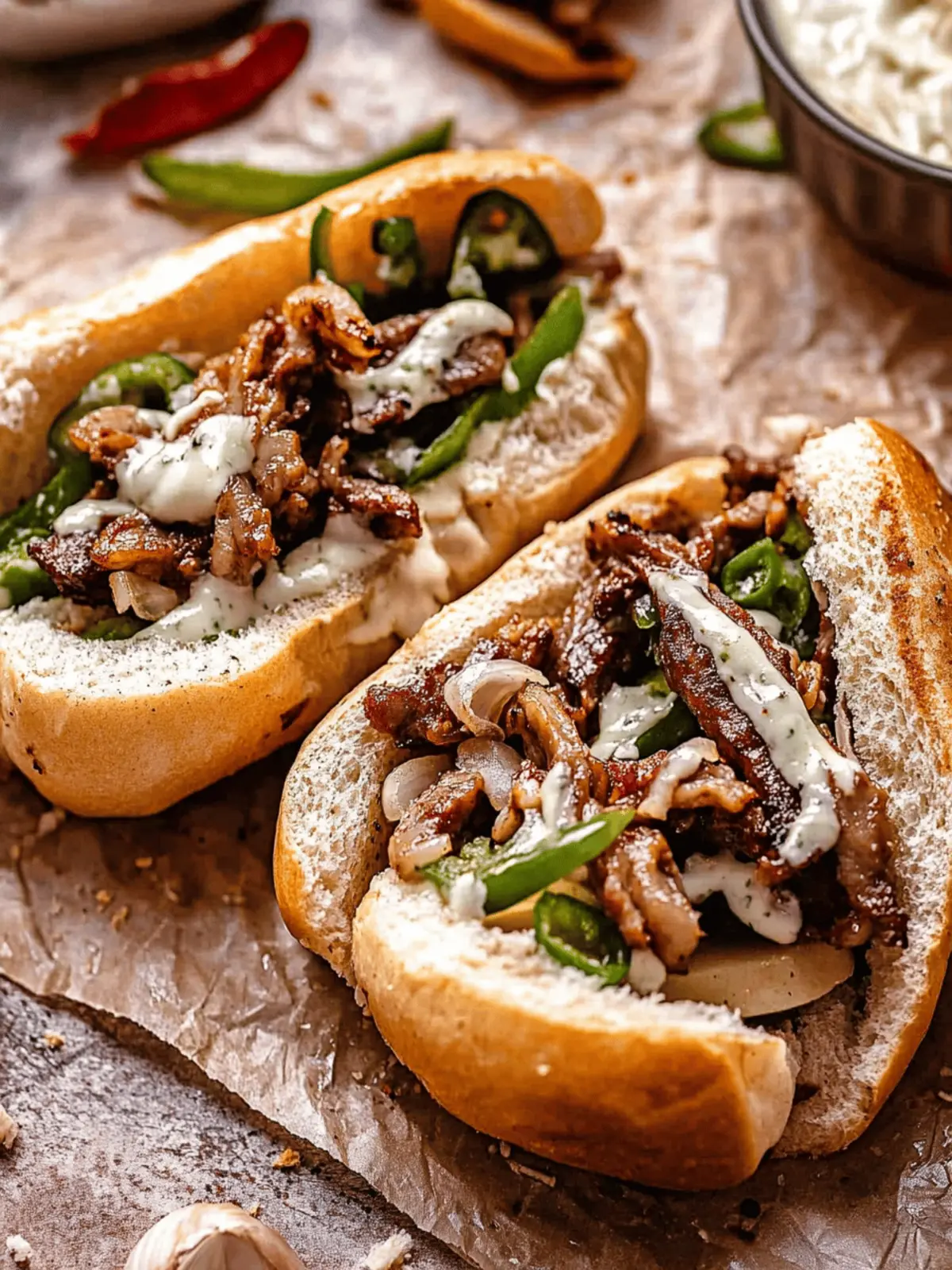 Savory Vegan Philly Cheesesteaks with Seitan in 25 Minutes 3 Vegan Philly Cheesesteaks with Seitan