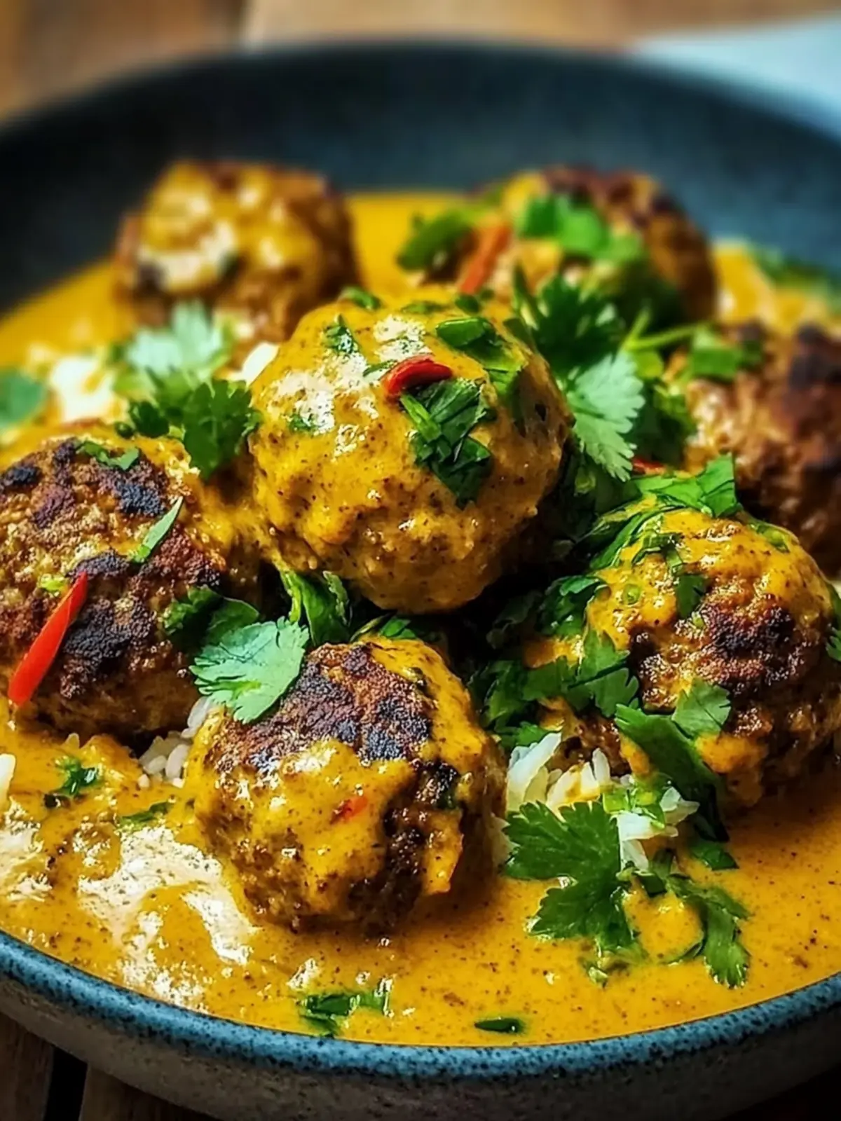 Jerk Meatballs In Coconut Curry Sauce A Comforting Delight 2 Jerk Meatballs In Coconut Curry Sauce