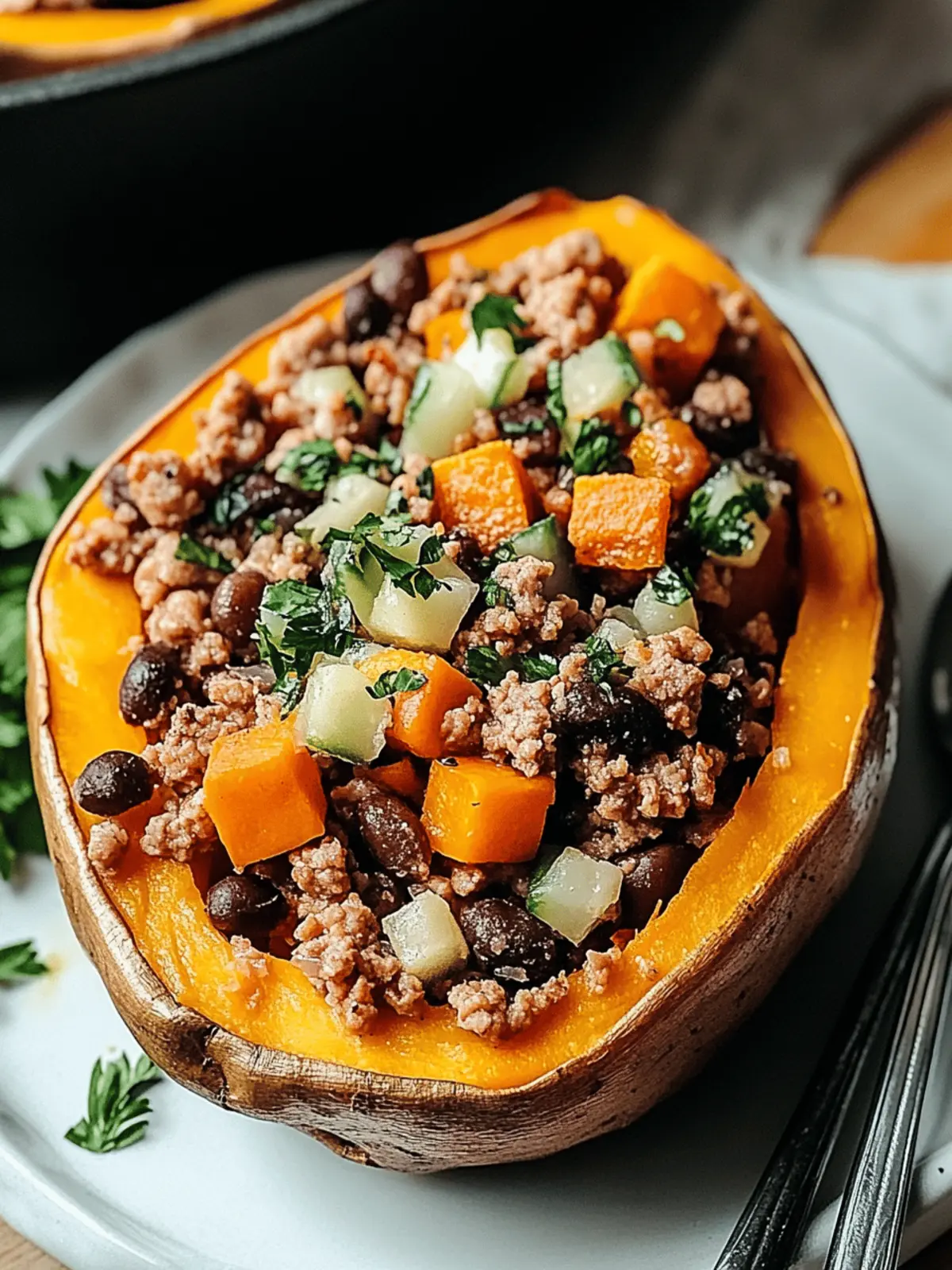 Ground Turkey Stuffed Sweet Potatoes for a Healthy Dinner Delight 4 Ground Turkey Stuffed Sweet Potato