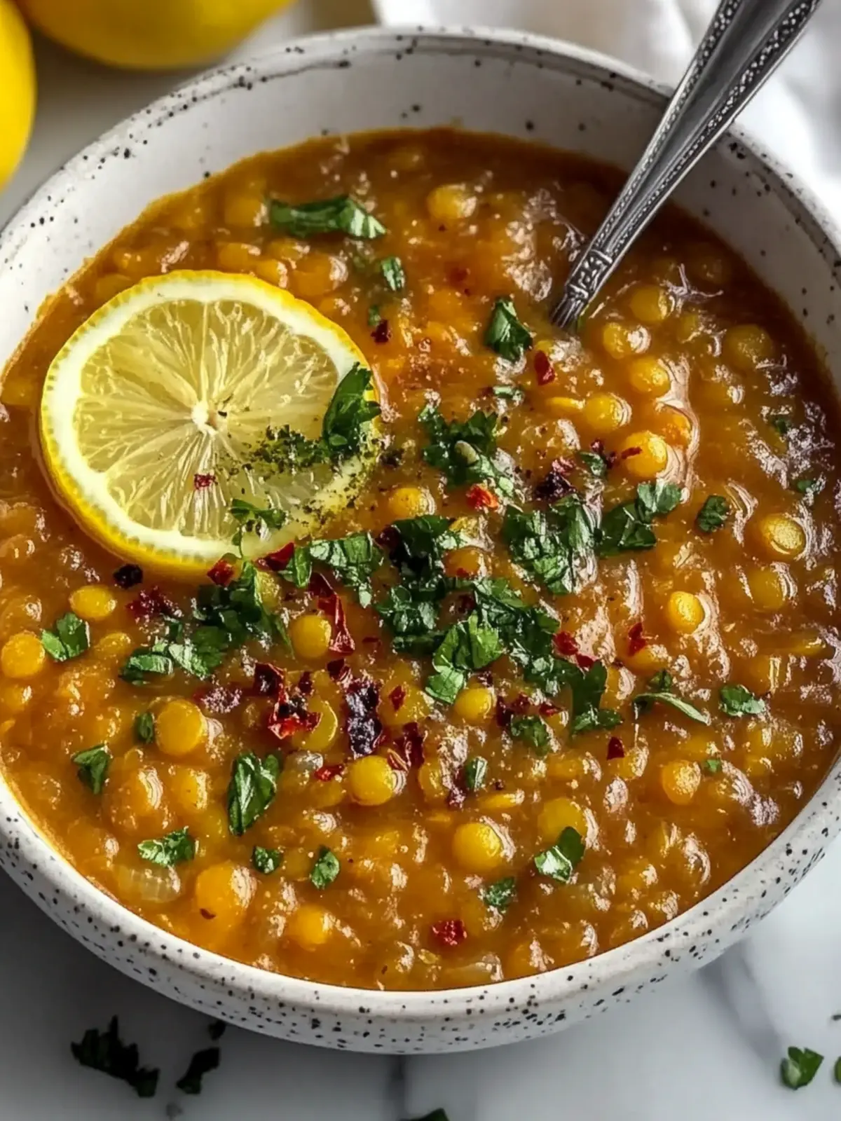 High Fiber Lebanese Lemon Lentil Soup for Cozy Nights 4 High Fiber Lebanese Lemon Lentil Soup