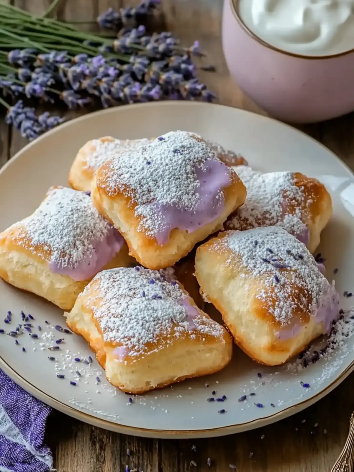 Delightful Lavender Vanilla Bean Beignets for Your Brunch Fun 3 Lavender Vanilla Bean Beignets