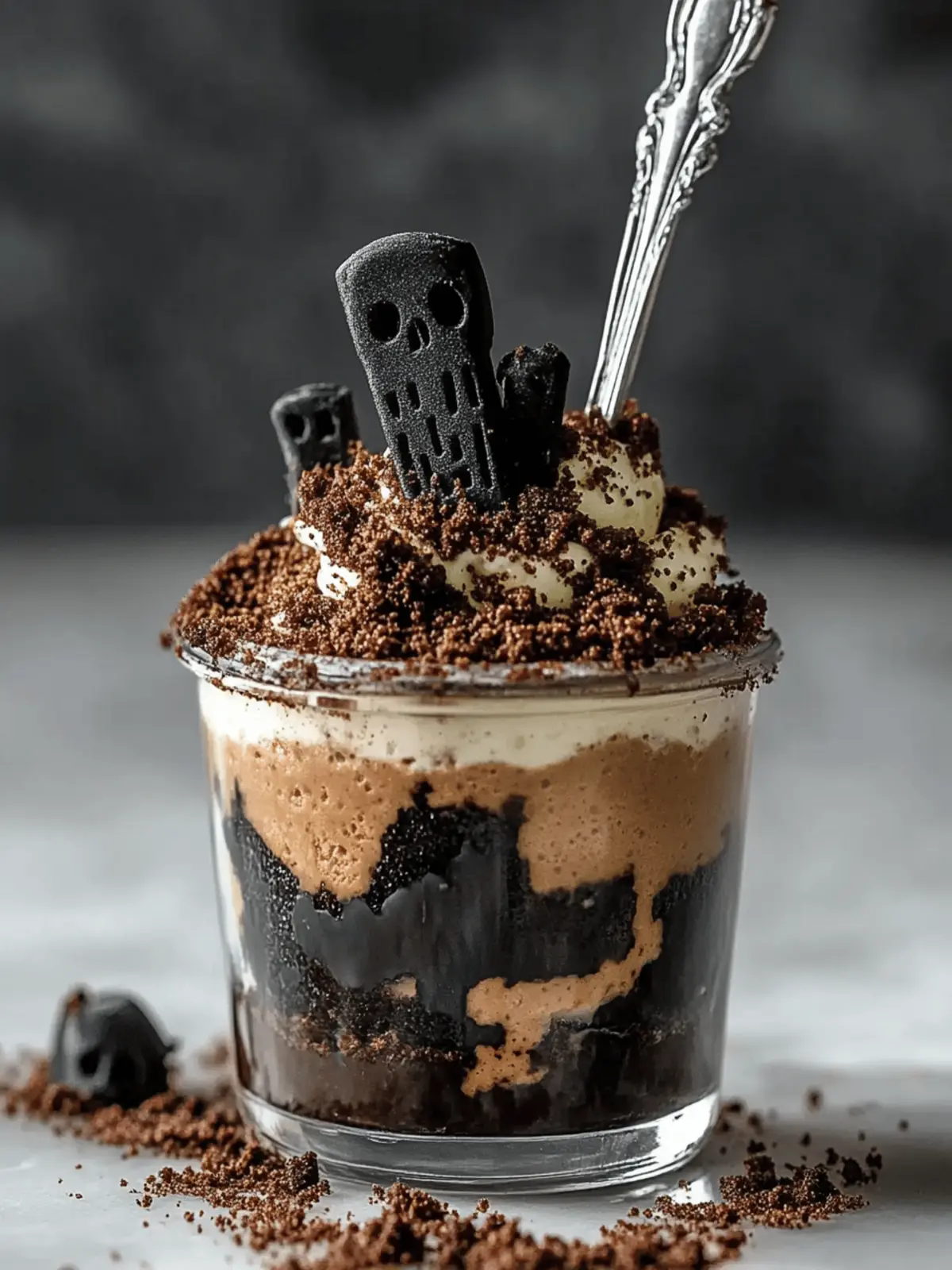 Spooky Graveyard Pudding Cups: A Whimsical Halloween Delight 2 Spooky Graveyard Pudding Cups