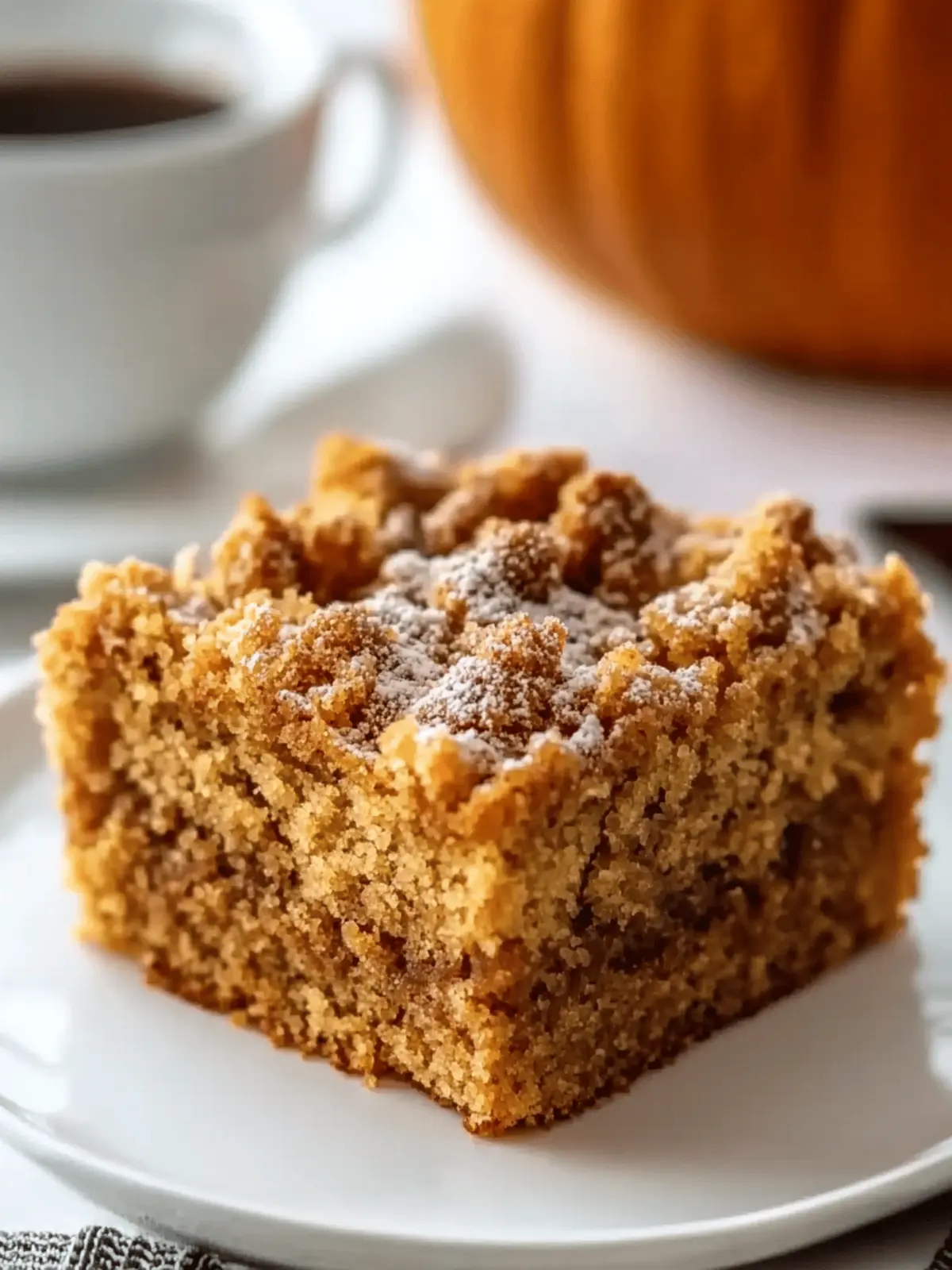 Moist Pumpkin Coffee Cake Recipe that's Easy to Bake! 3 Pumpkin Coffee Cake Recipe (Moist, Crumbly & Easy!)