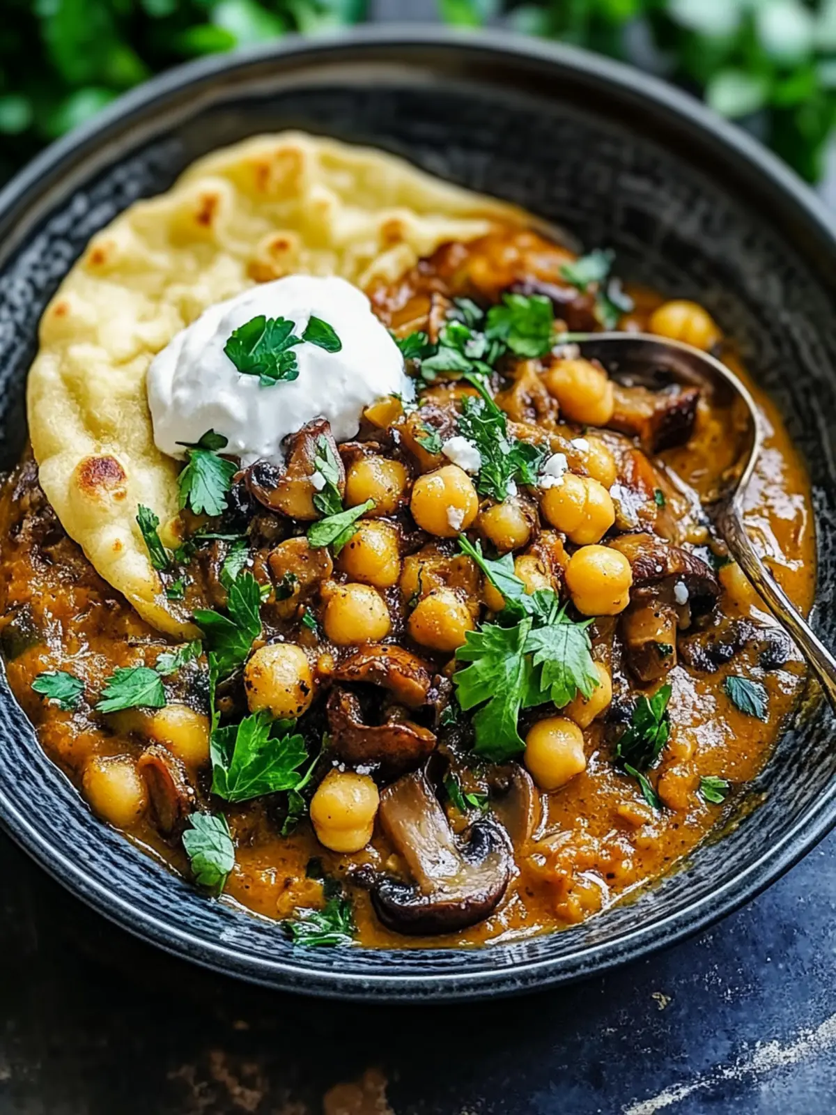 Mushroom and Chickpea Makhlama: Comfort in Every Bite 2 Mushroom And Chickpea Makhlama
