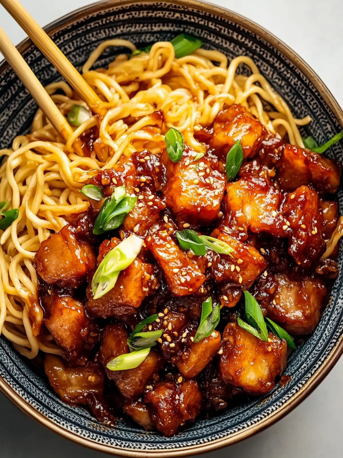 Crispy Pork with Saucy Spicy Noodles for a Quick, Flavorful Feast 2 Crispy Pork with Saucy Spicy Noodles