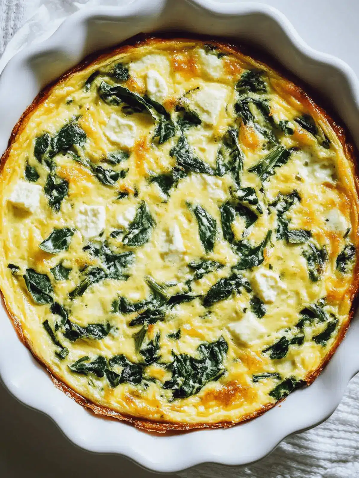 Cottage Cheese and Spinach Crustless Quiche for Busy Mornings 2 Cottage Cheese and Spinach Crustless Quiche