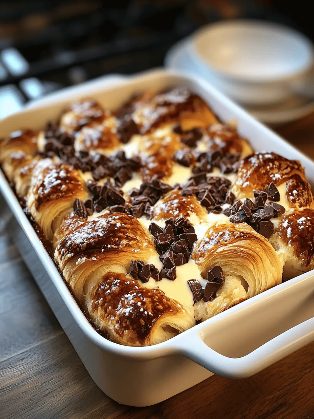 Chocolate Croissant Breakfast Bake: Your New Weekend Indulgence 3 Chocolate Croissant Breakfast Bake