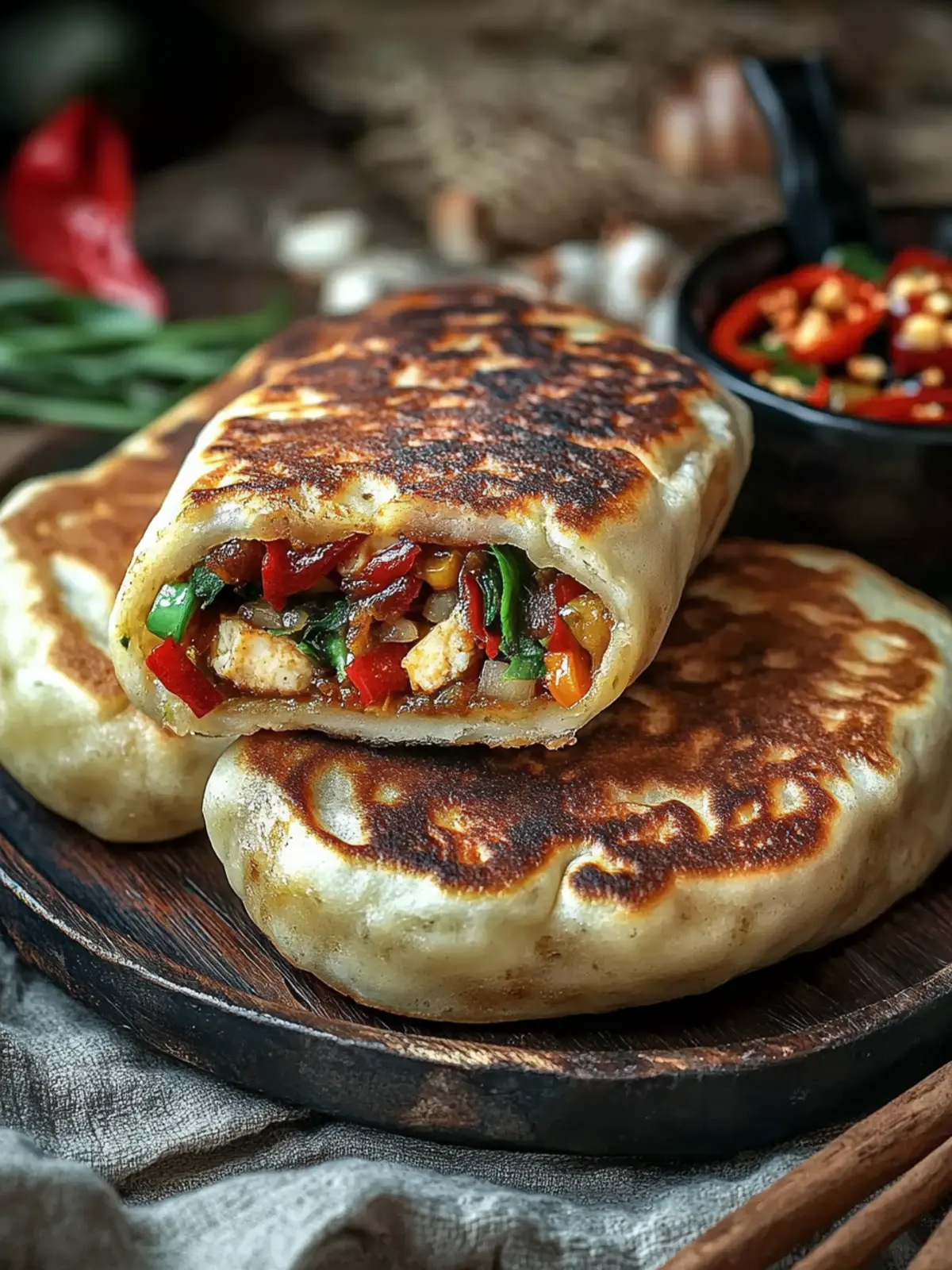 Delicious Chinese-Style Savoury Stuffed Pancakes Made Easy 3 Chinese-Style Savoury Stuffed Pancakes