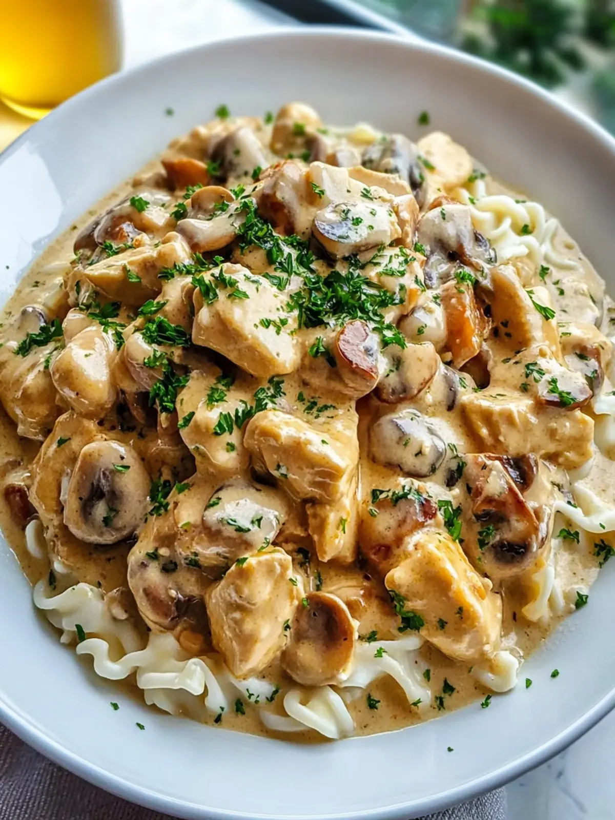 Creamy Chicken Stroganoff: Comfort Food for Cozy Nights 3 Chicken Stroganoff