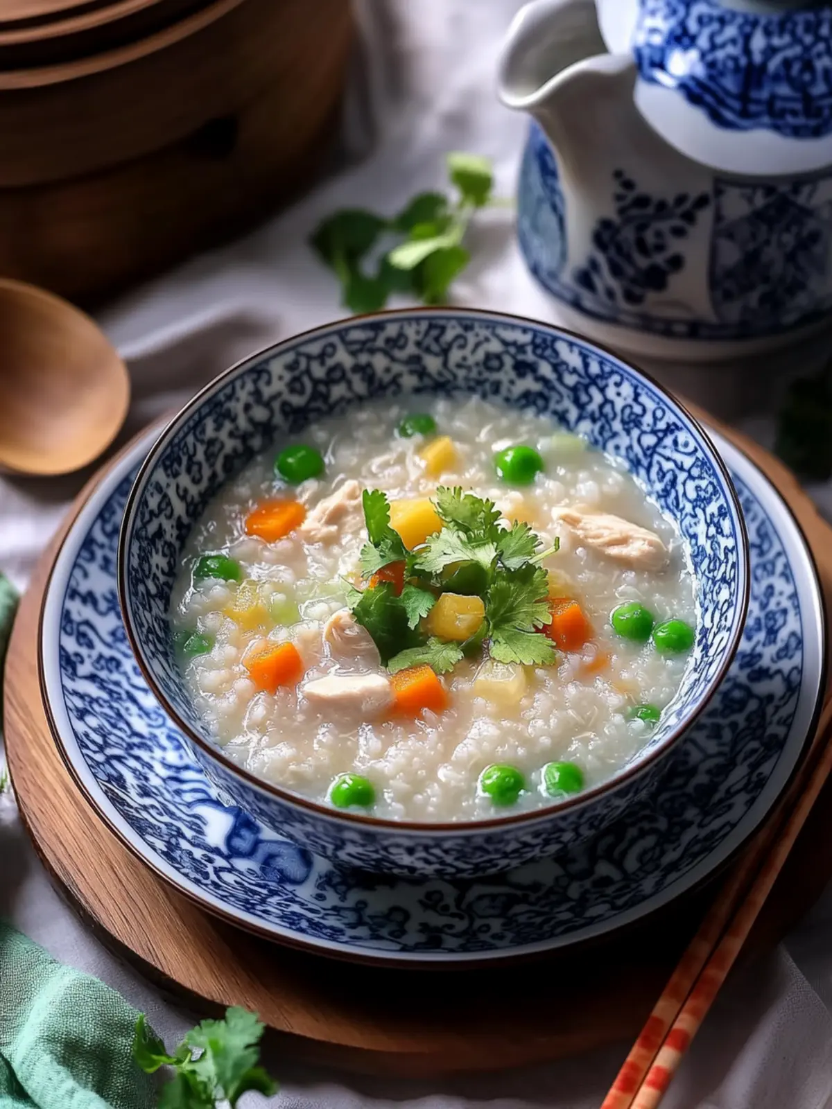 Cozy up with Quick Chinese Chicken Congee Recipe 2 Chinese Chicken Congee