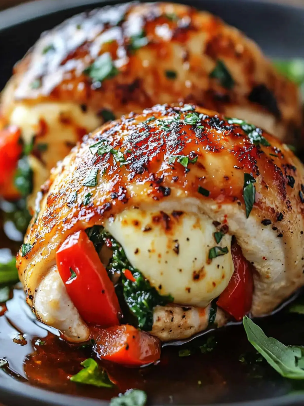 Roasted Red Pepper & Mozzarella Stuffed Chicken Bliss 2 Roasted Red Pepper & Mozzarella Stuffed Chicken