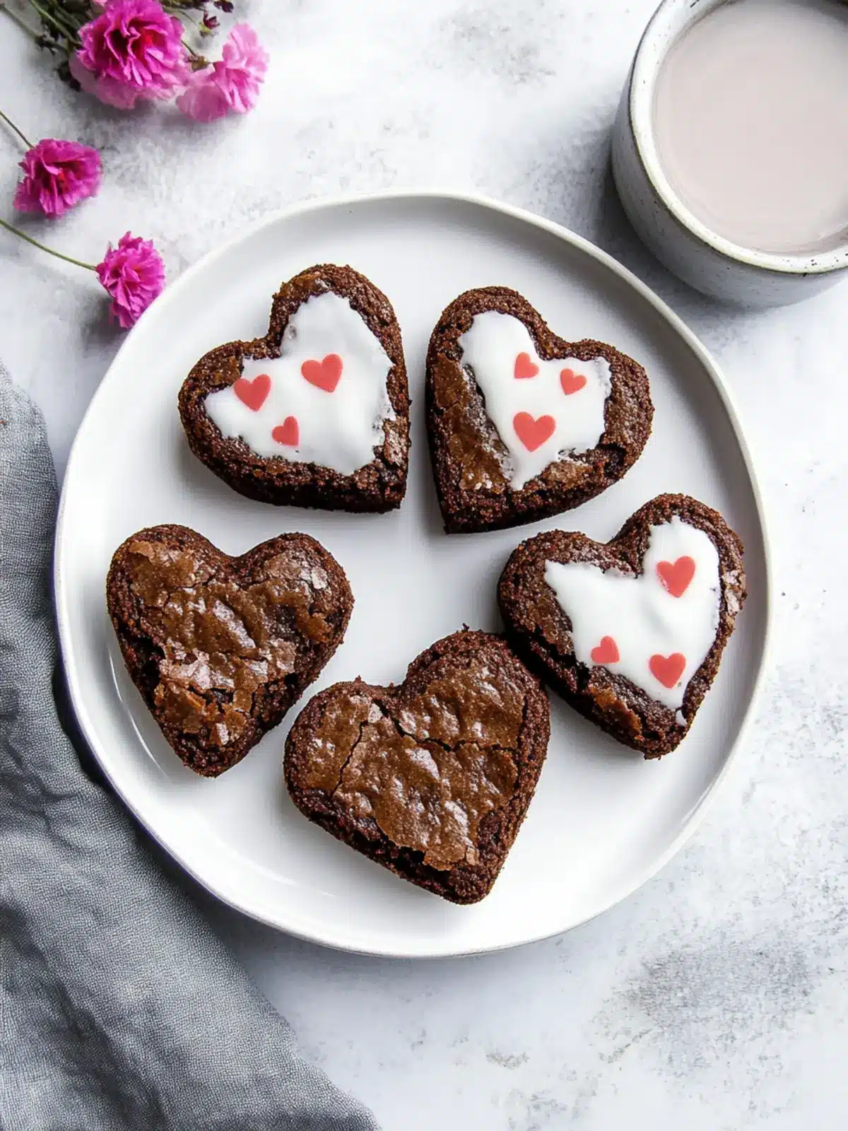 Heart Shaped Brownies: Easy Fudge Treats for Love Birds 2 Heart Shaped Brownies