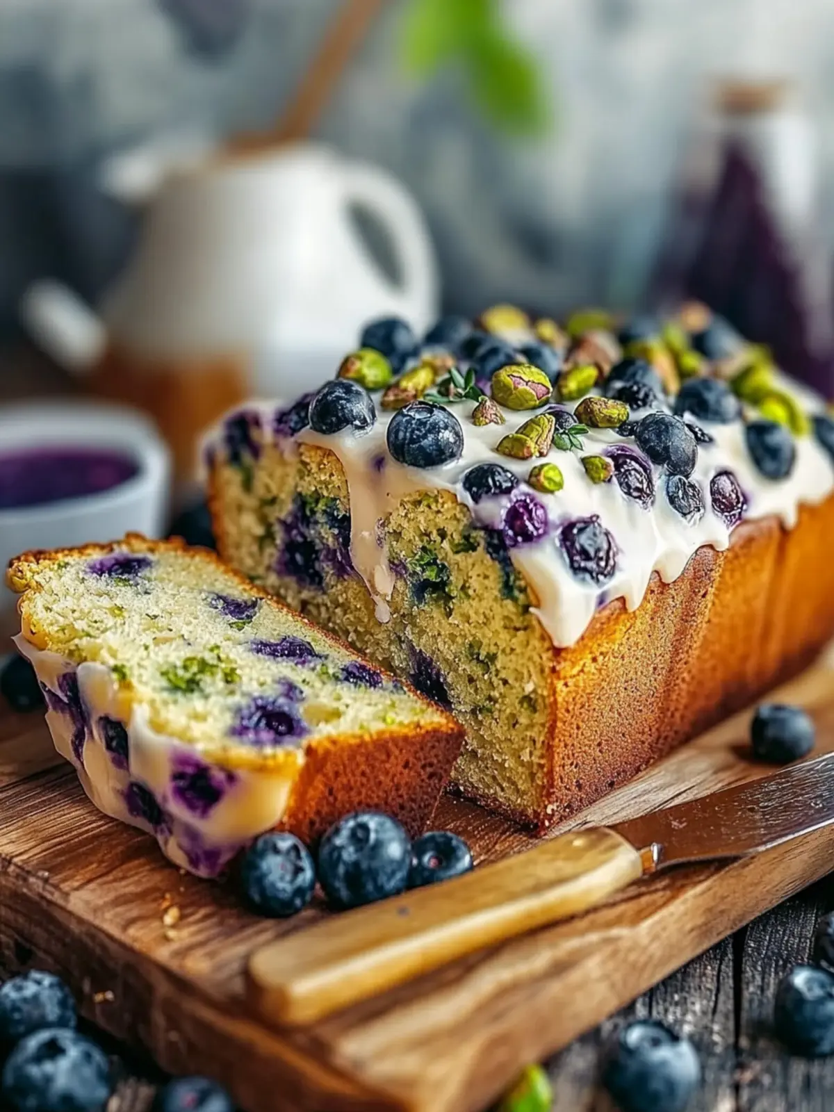Wild Herb Pistachio Blueberry Bread Recipe for Joyful Mornings 2 Wild Herb Pistachio Blueberry Bread Recipe