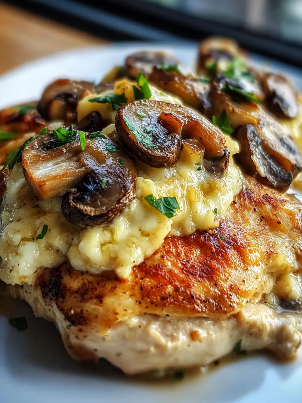 Gouda & Mushroom Stuffed Chicken for Ultimate Cozy Dinners 2 Gouda & Mushroom Stuffed Chicken