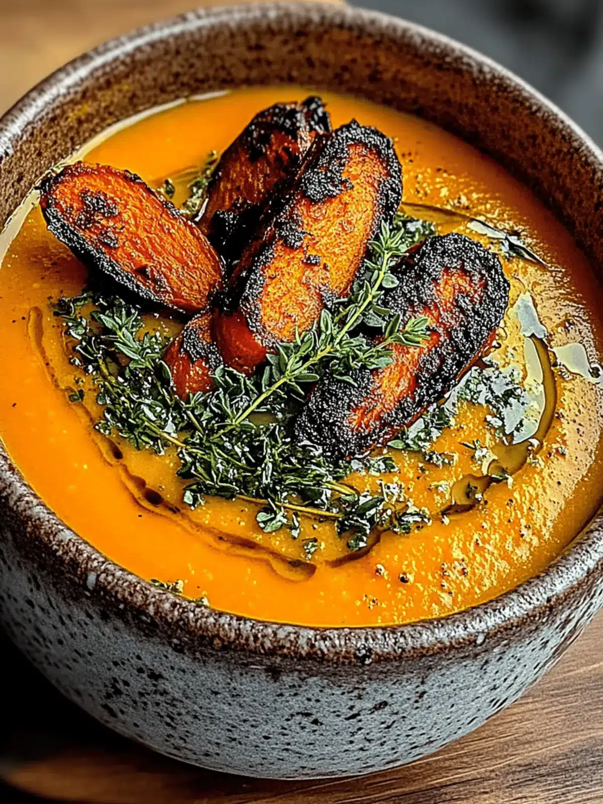 Creamy Roasted Carrot and Thyme Soup for Cozy Nights 3 Creamy Roasted Carrot and Thyme Soup
