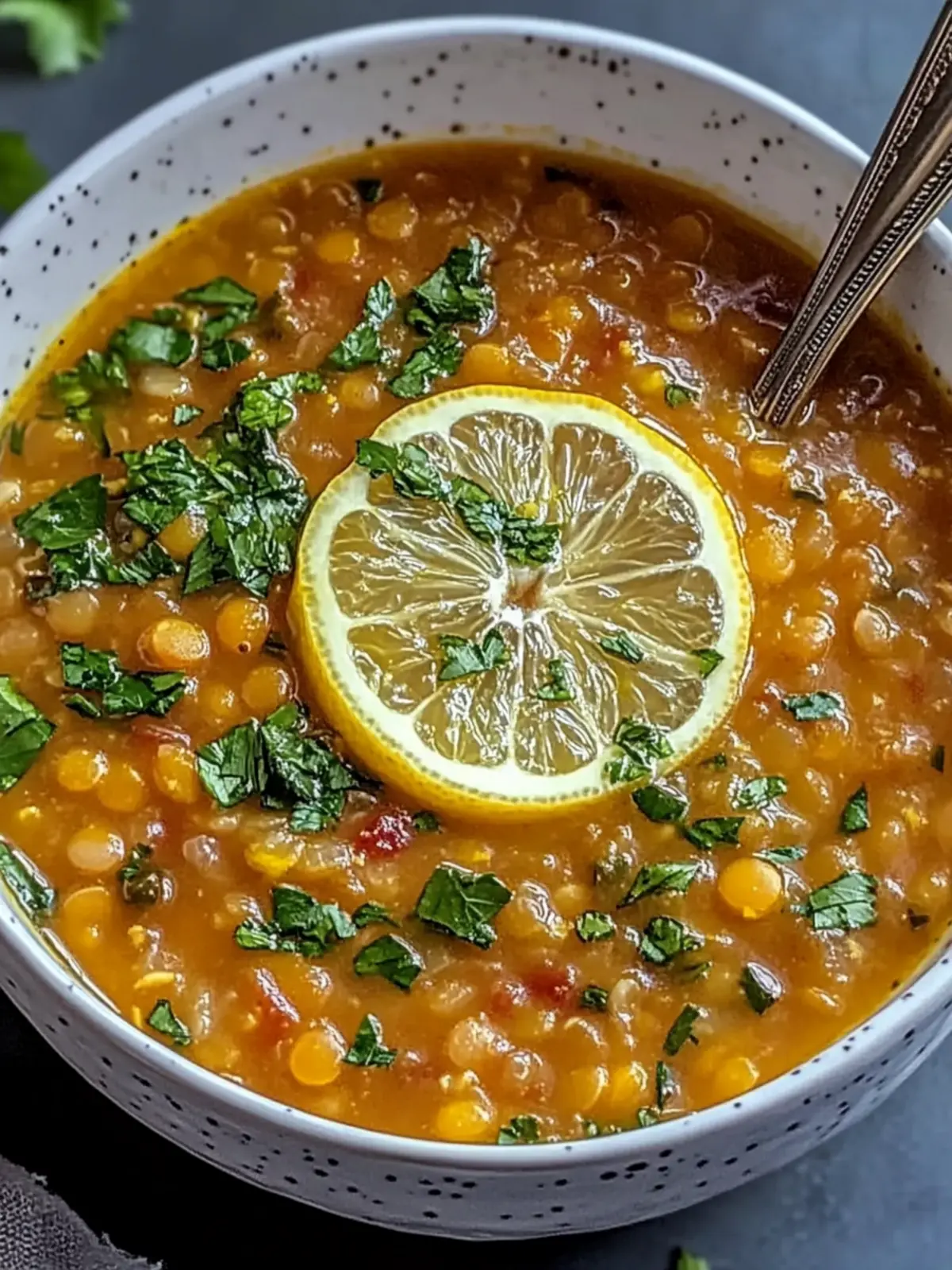 High Fiber Lebanese Lemon Lentil Soup for Cozy Nights 2 High Fiber Lebanese Lemon Lentil Soup