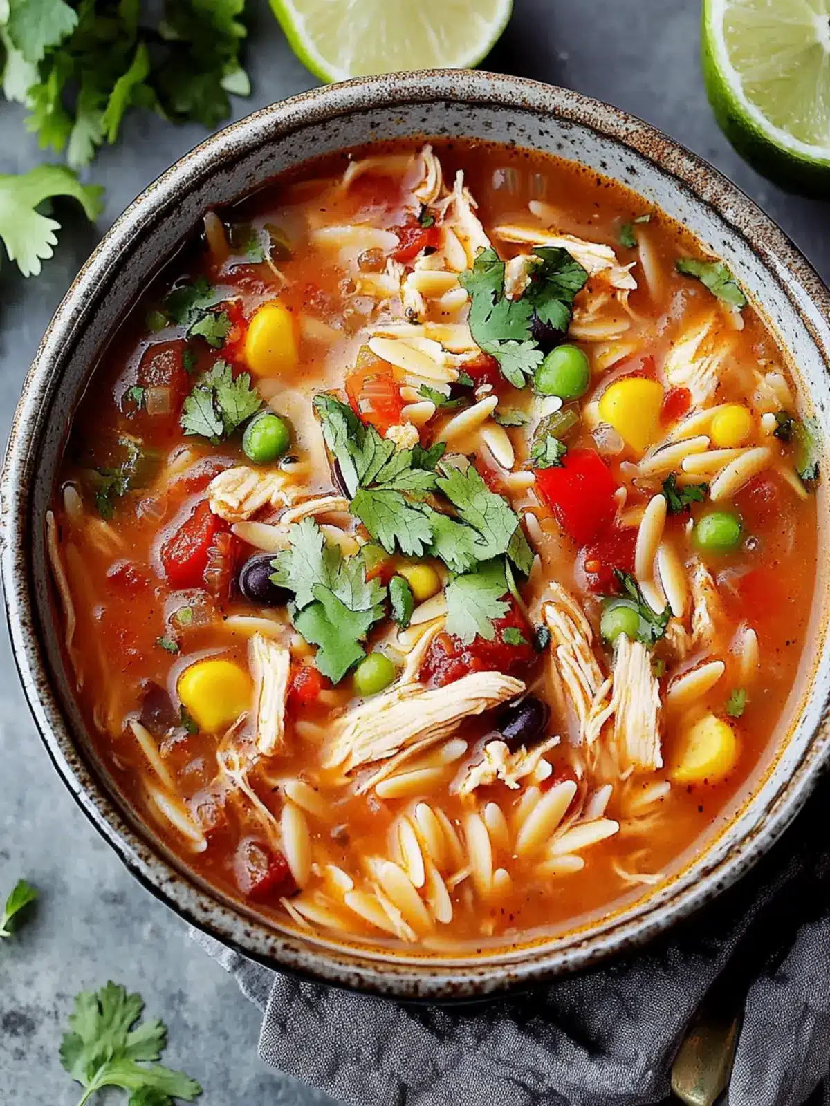 Irresistible Spicy Mexican Chicken Orzo Soup You'll Love 2 Spicy Mexican Chicken Orzo Soup