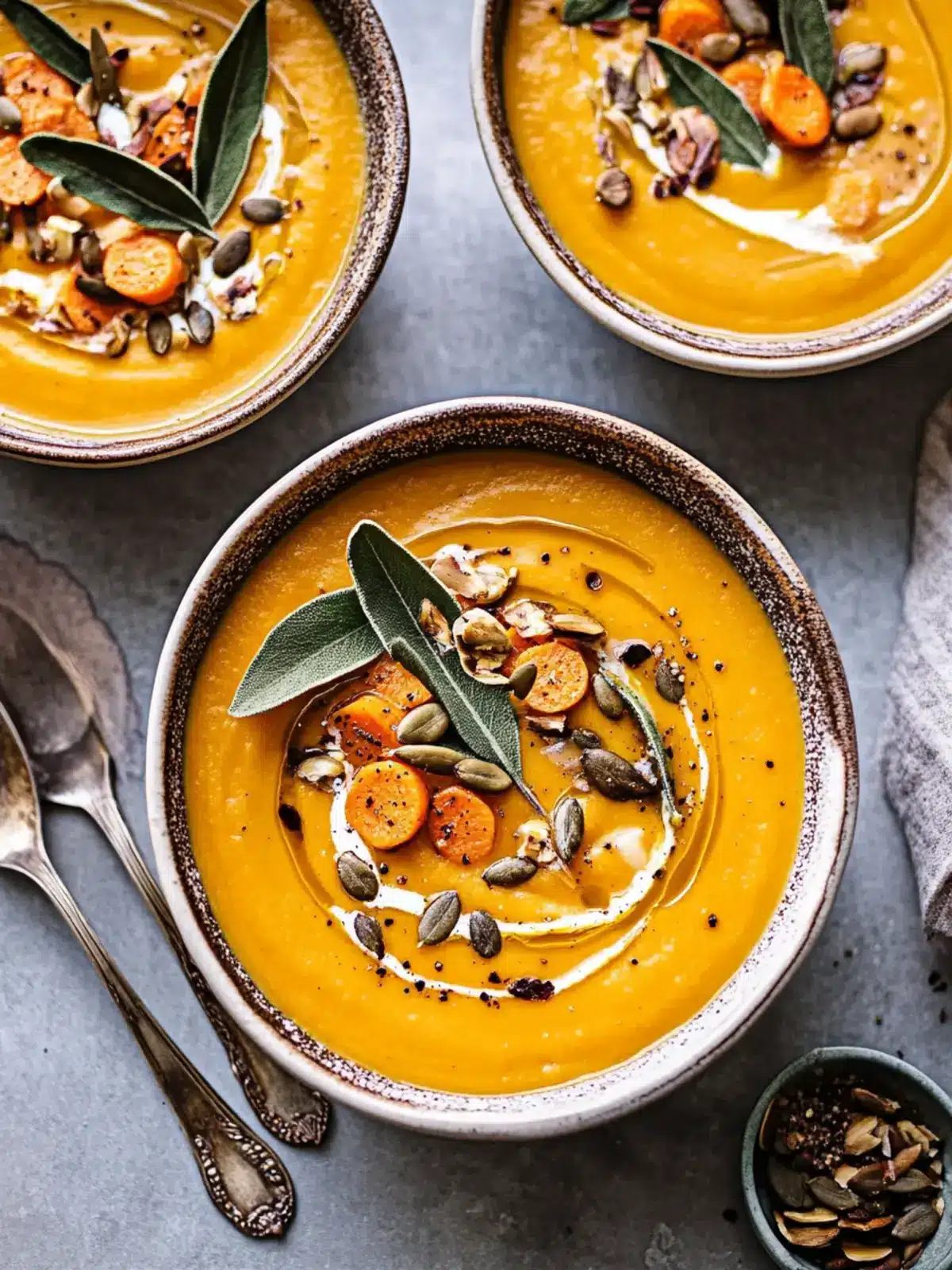 Velvety Roasted Butternut Squash Carrot Soup Perfect for Fall 4 Roasted Butternut Squash Carrot Soup