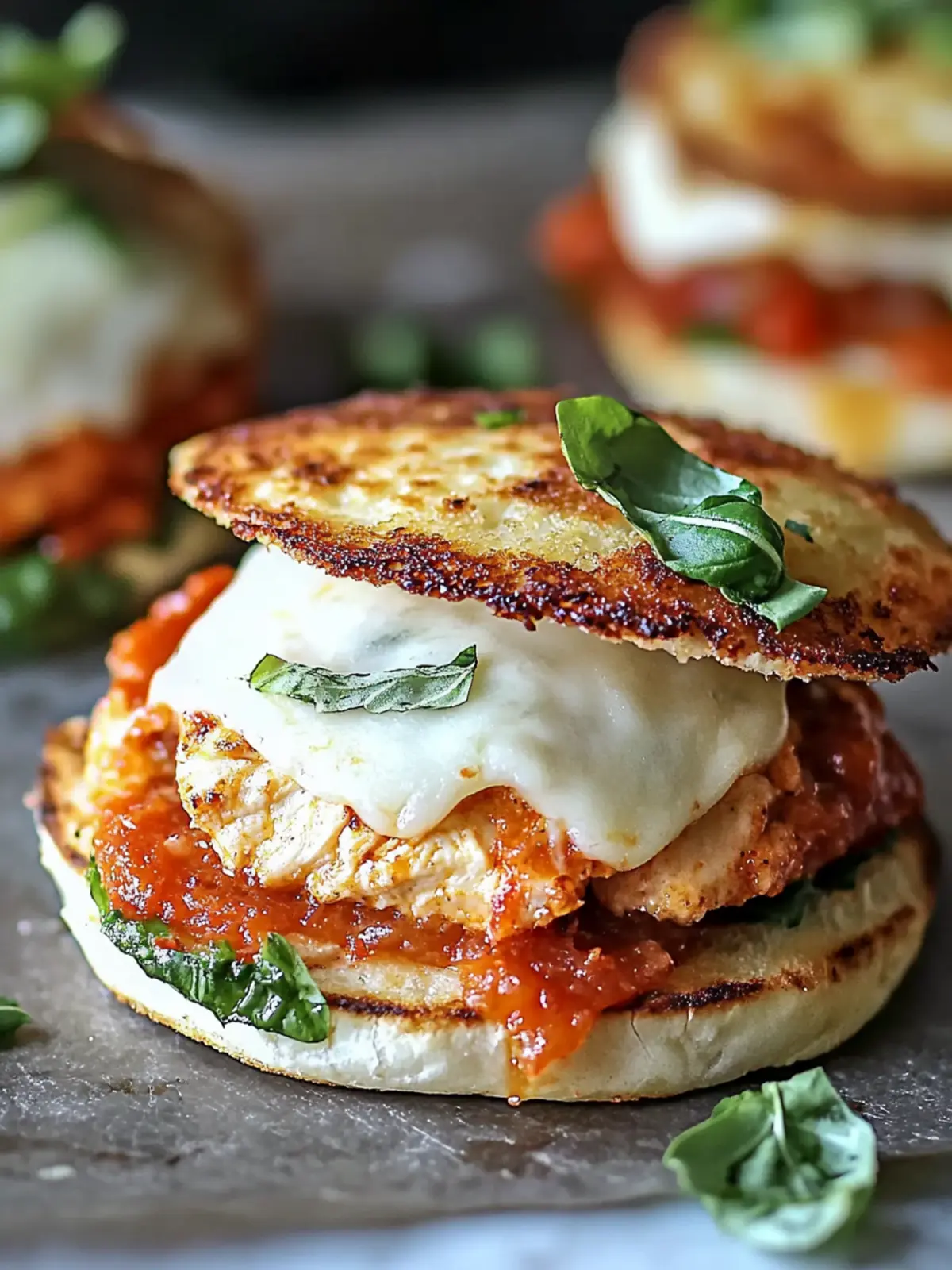 Keto Chicken Parm Smash Burgers for a Guilt-Free Feast 4 Keto Chicken Parm Smash Burgers