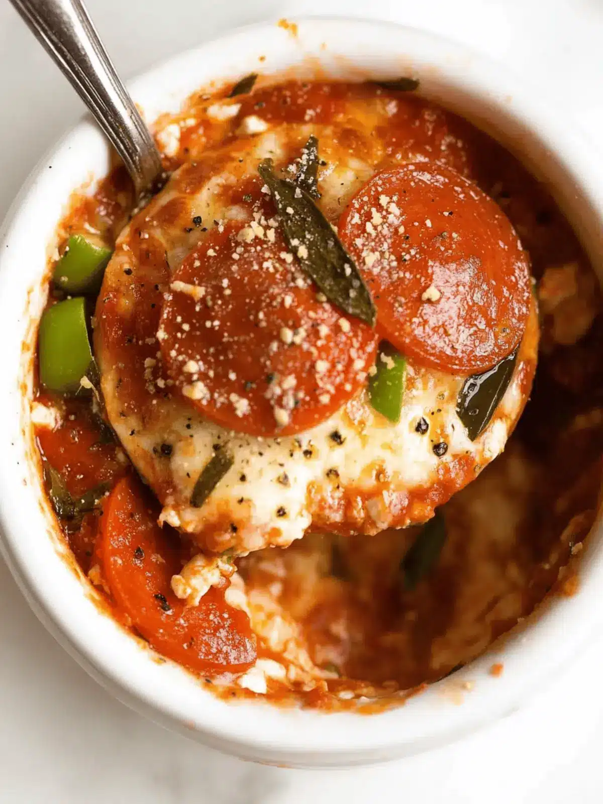 Low Carb Cottage Cheese Pizza Bowl for Guilt-Free Indulgence 2 Low Carb Cottage Cheese Pizza Bowl