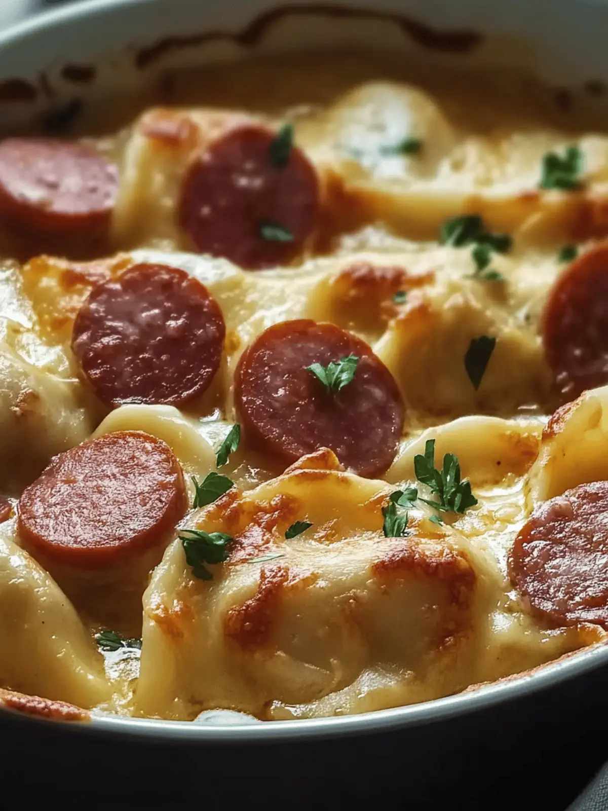 Crockpot Pierogi Casserole with Kielbasa for Cozy Nights 3 Crockpot Pierogi Casserole with Kielbasa