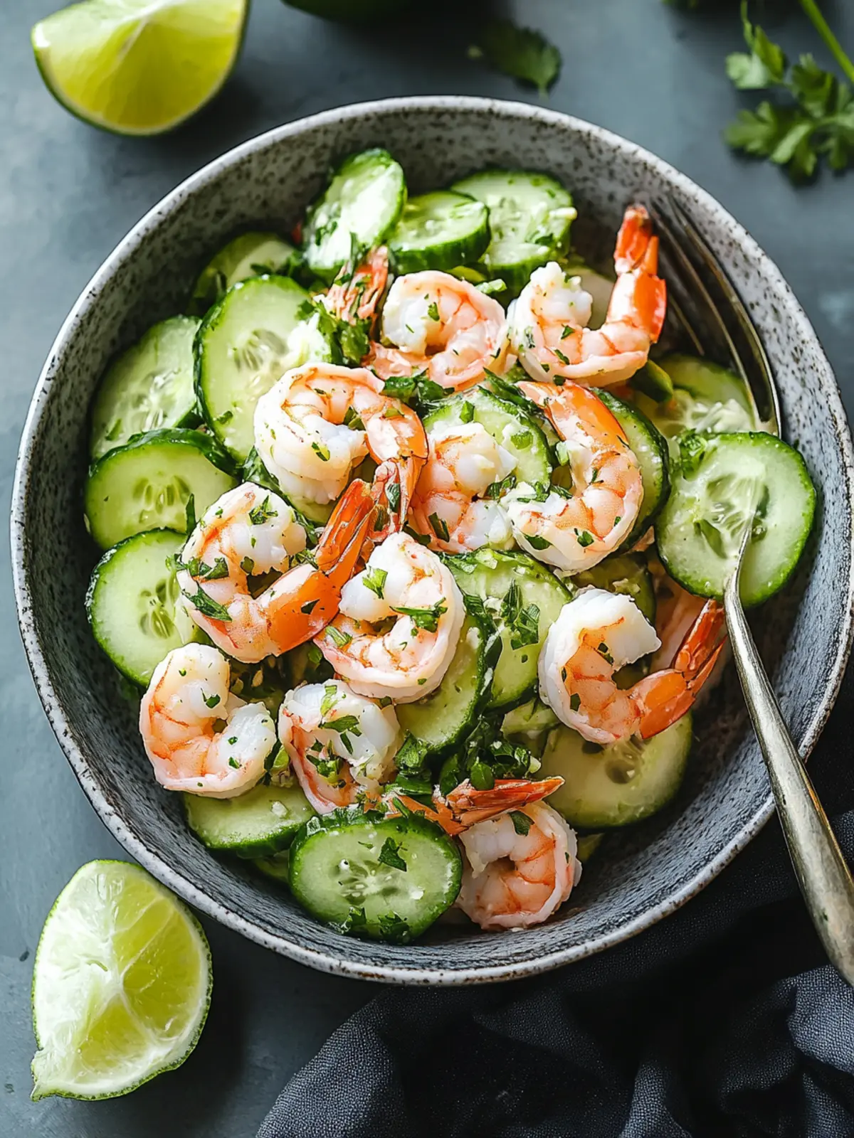 Cucumber Shrimp Salad with Creamy Lime Twist for Busy Days 4 Cucumber Shrimp Salad with Creamy Lime Twist