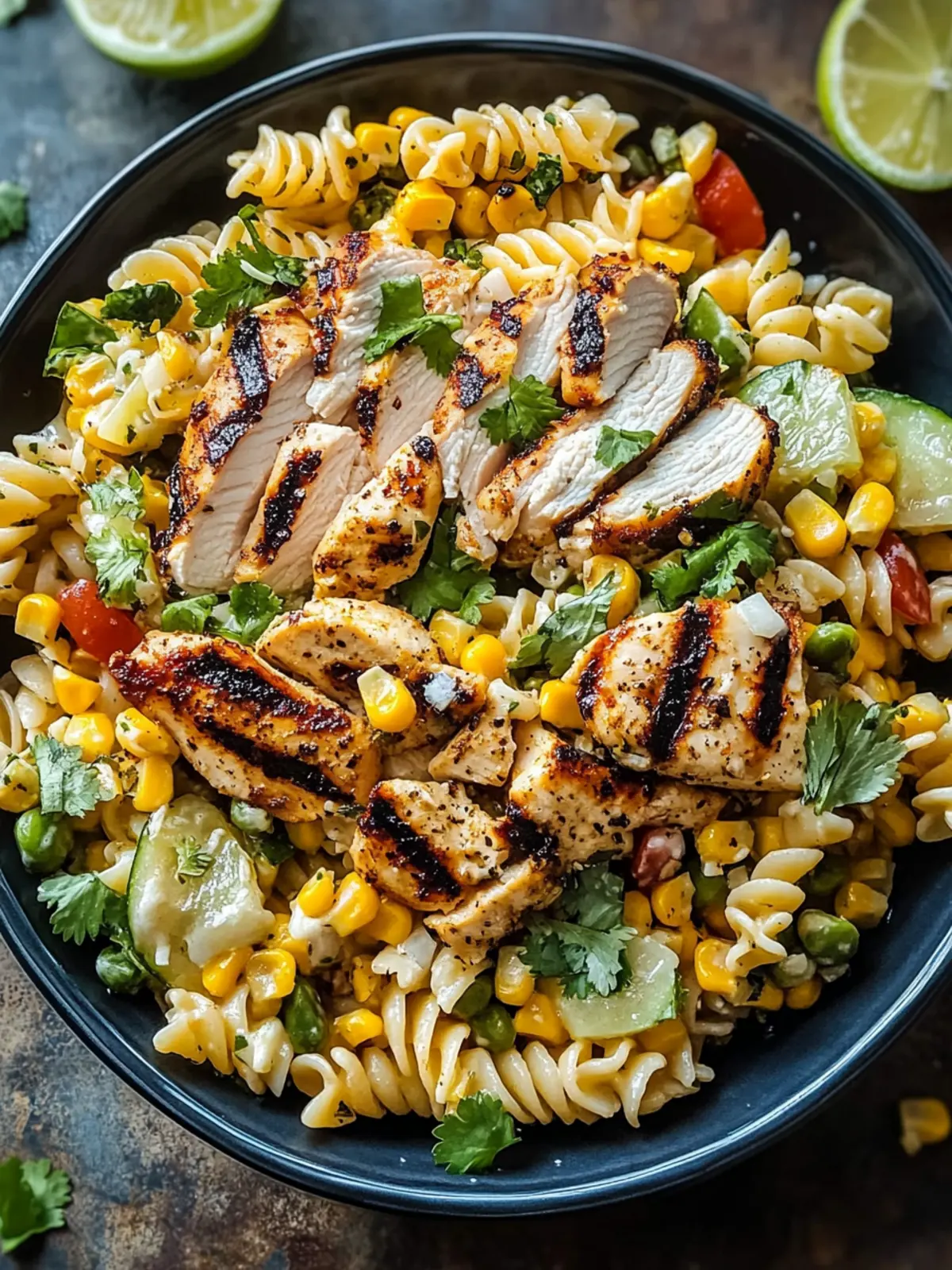 Grilled Chicken & Street Corn Pasta Salad for Summer Fun 4 Grilled Chicken & Street Corn Pasta Salad