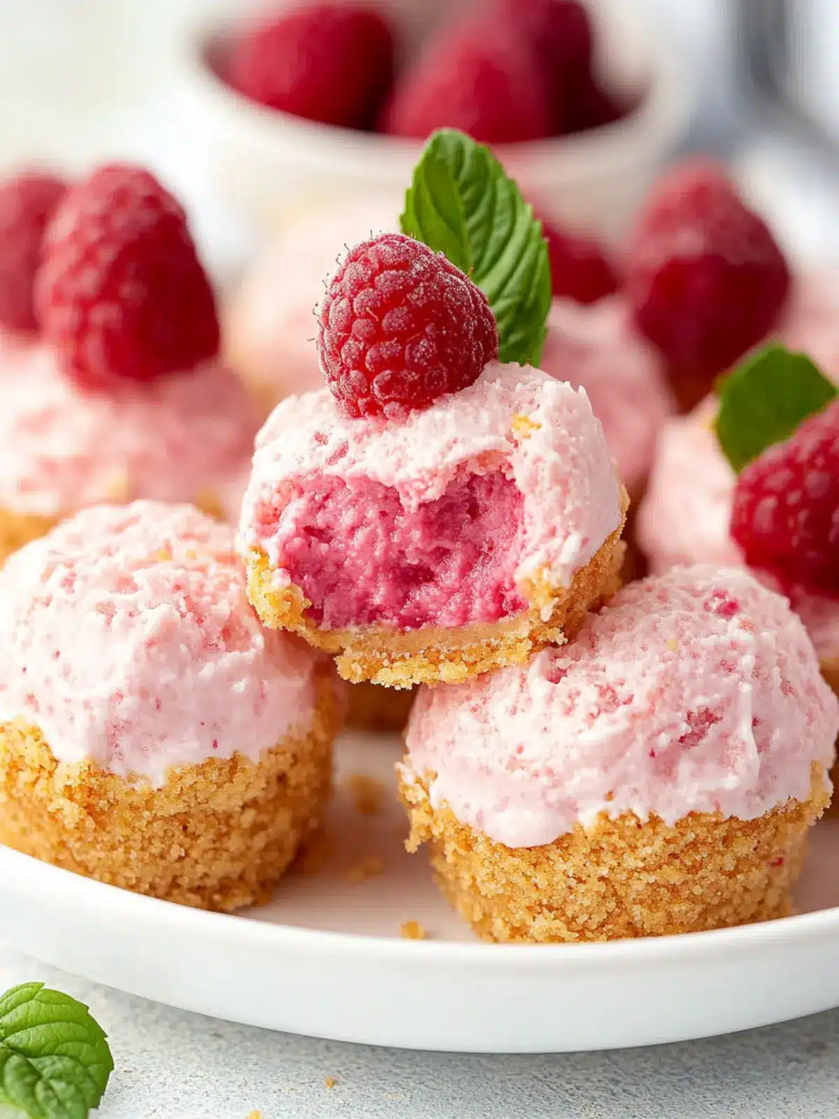Delicious Raspberry No Bake Cheesecake Bites You'll Love 4 Raspberry No Bake Cheesecake Bites