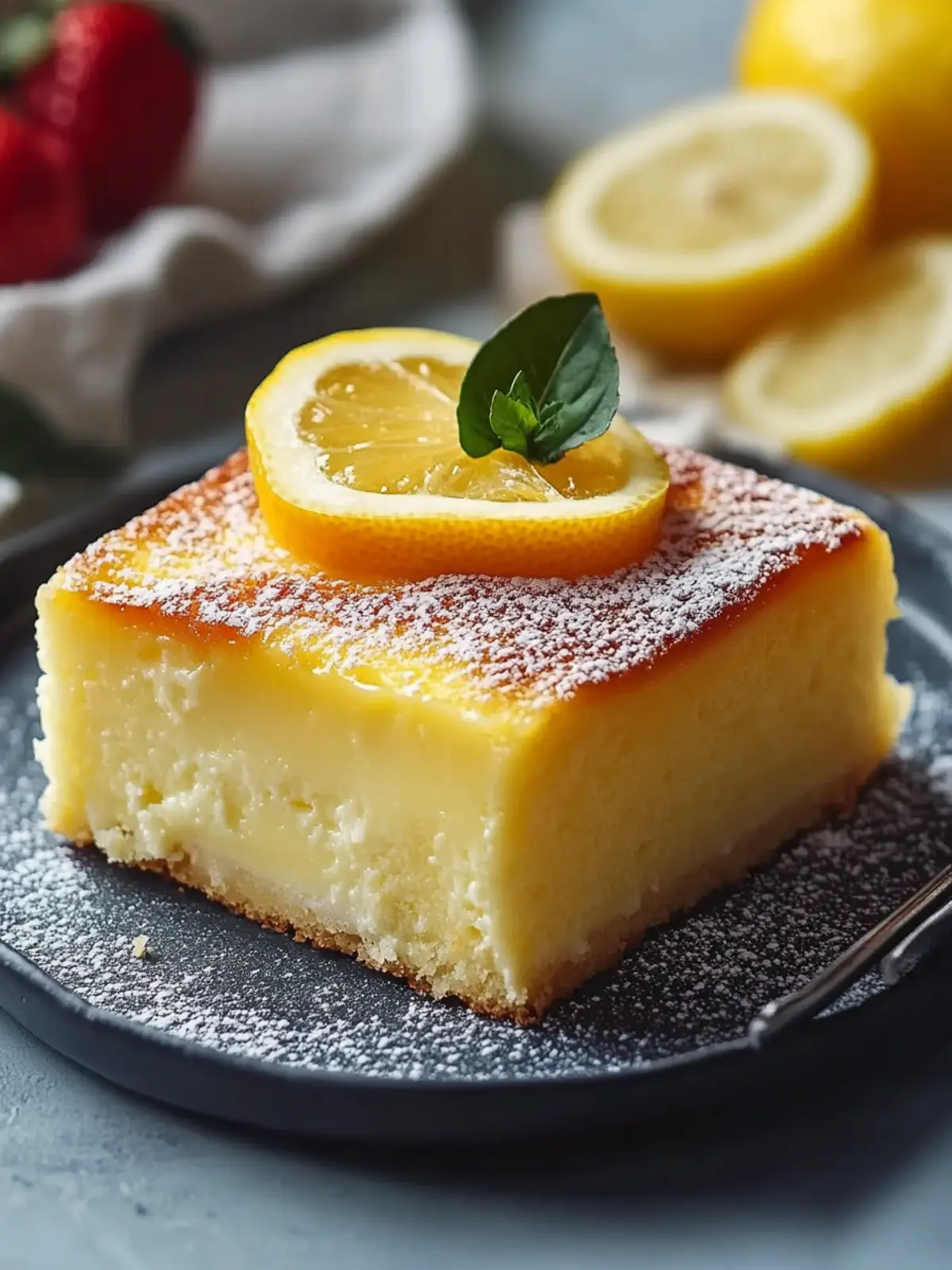 Lemon Magic Custard Cake A Delightful Layered Treat 2 Lemon Magic Custard Cake