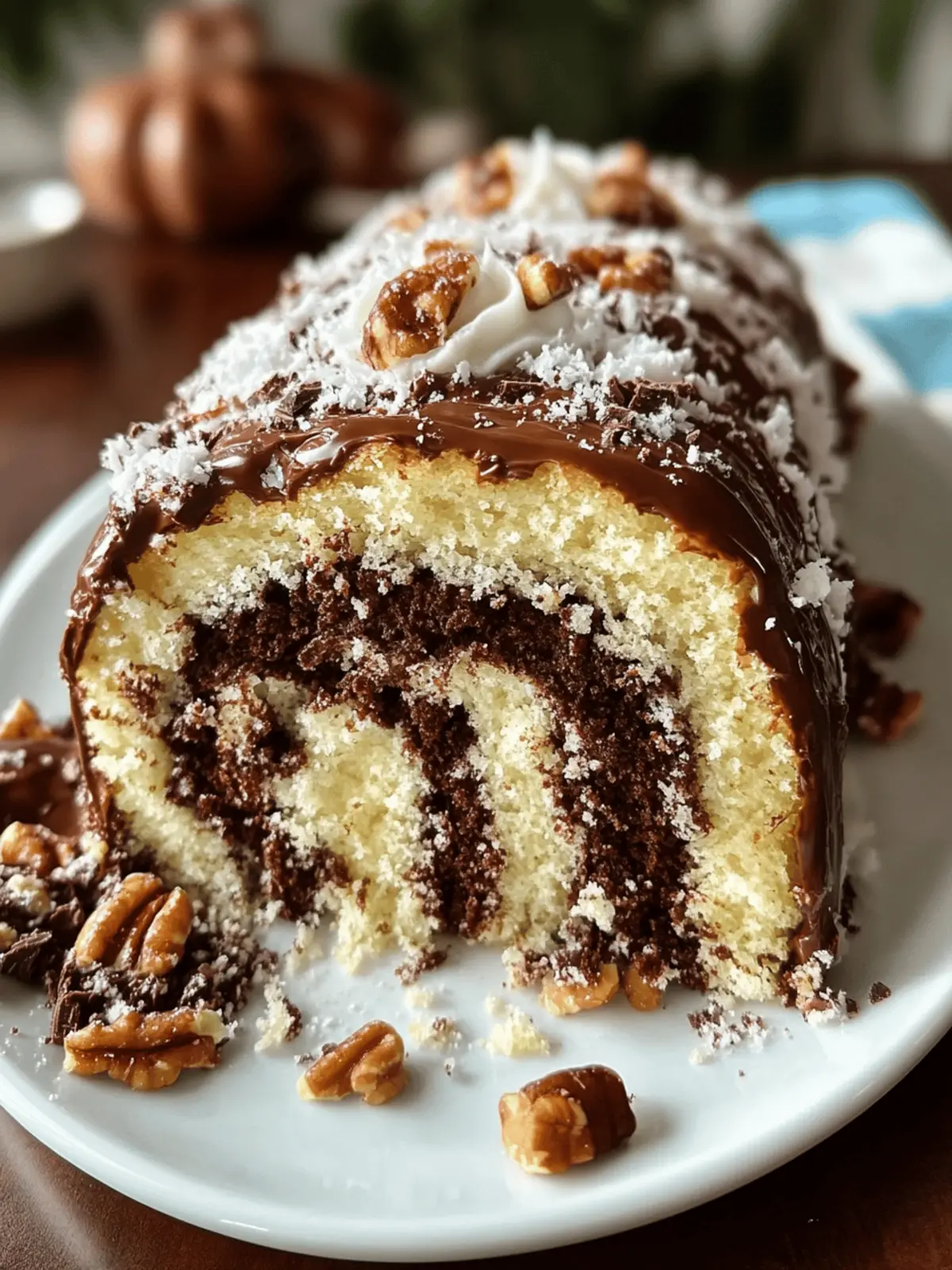 Amazing German Chocolate Cake Roll That Will Wow Your Guests 2 Amazing German Chocolate Cake Roll