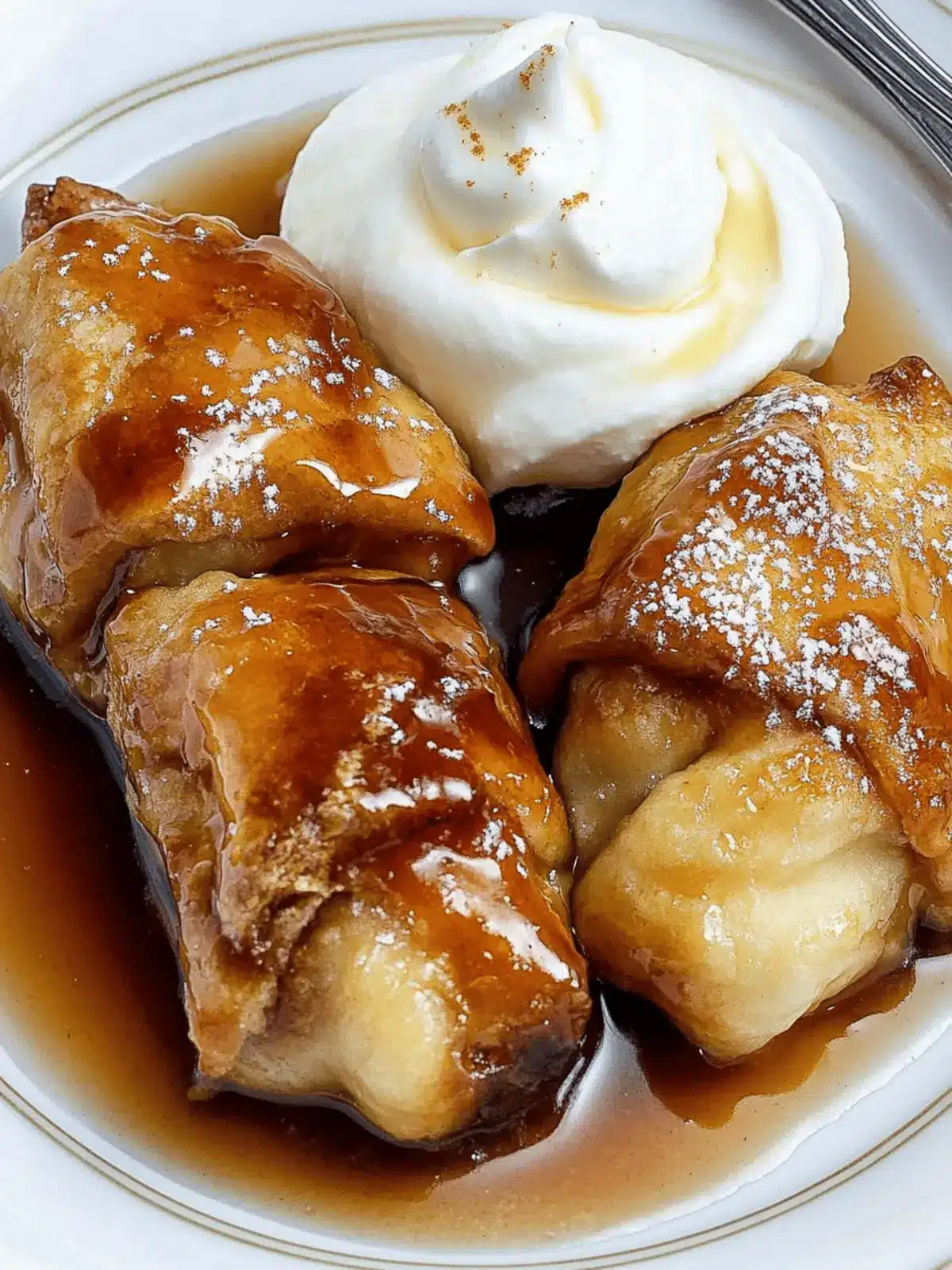 Crescent Roll Apple Dumplings with Buttery Sugar Bliss 4 Crescent Roll Apple Dumplings