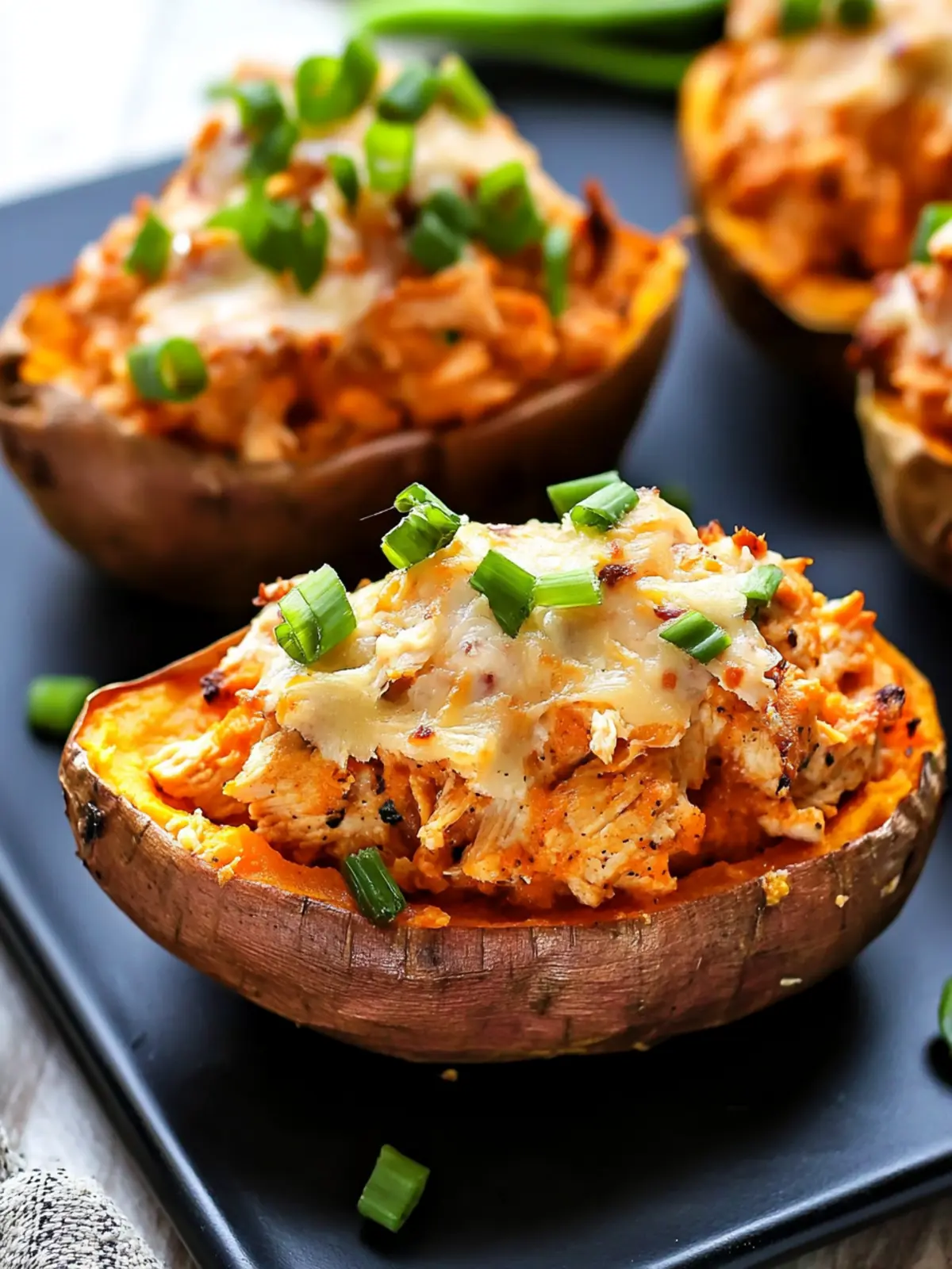 Low Carb Buffalo Chicken Stuffed Sweet Potatoes You ll Adore 3 Low Carb Buffalo Chicken Stuffed Sweet Potatoes