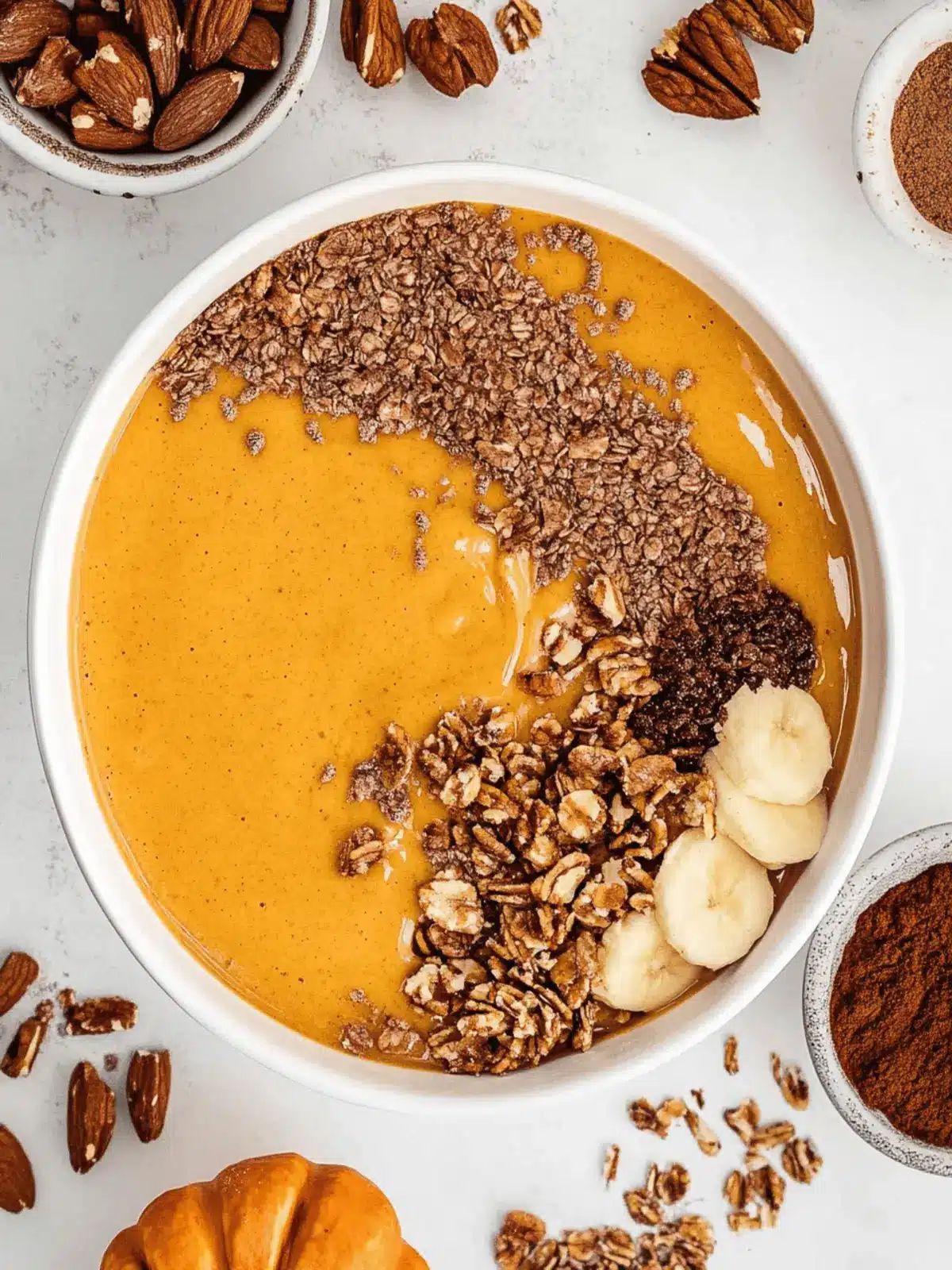 Pumpkin Pie Smoothie Bowl: Your Healthy Fall Indulgence 3 Pumpkin Pie Smoothie Bowl