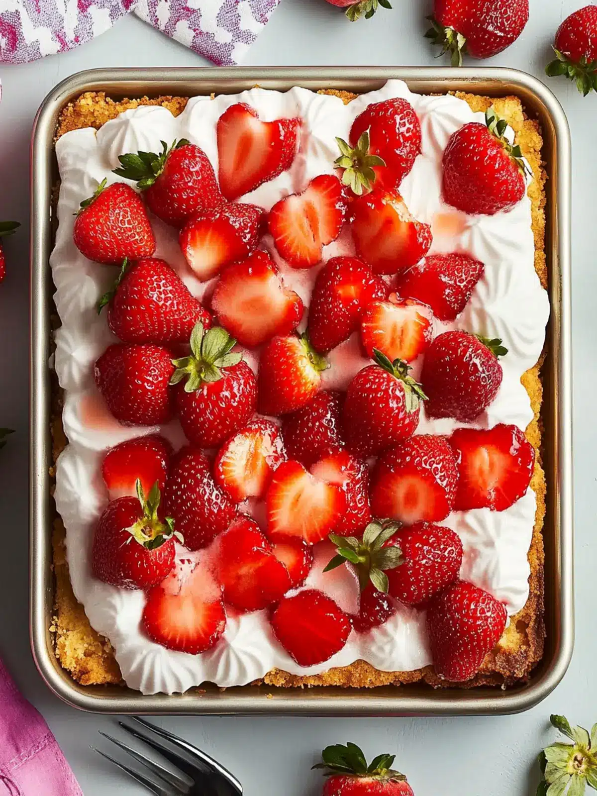 Delightful Healthy Sheet Pan Strawberry Shortcake for Summer Fun 2 Healthy Sheet Pan Strawberry Shortcake