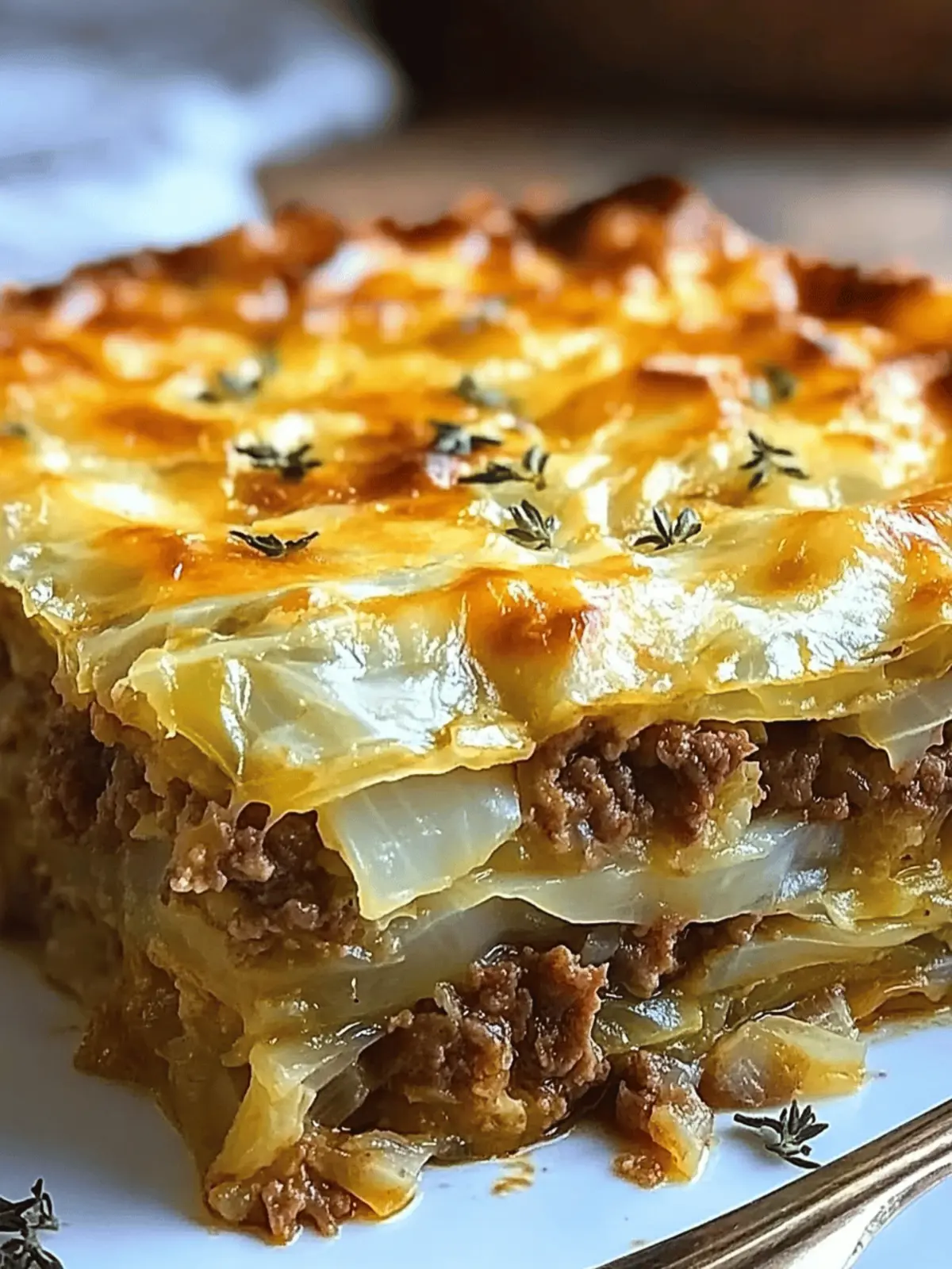 Cheesy Cabbage Beef Casserole: Hearty Comfort for All 2 Cheesy Cabbage Beef Casserole