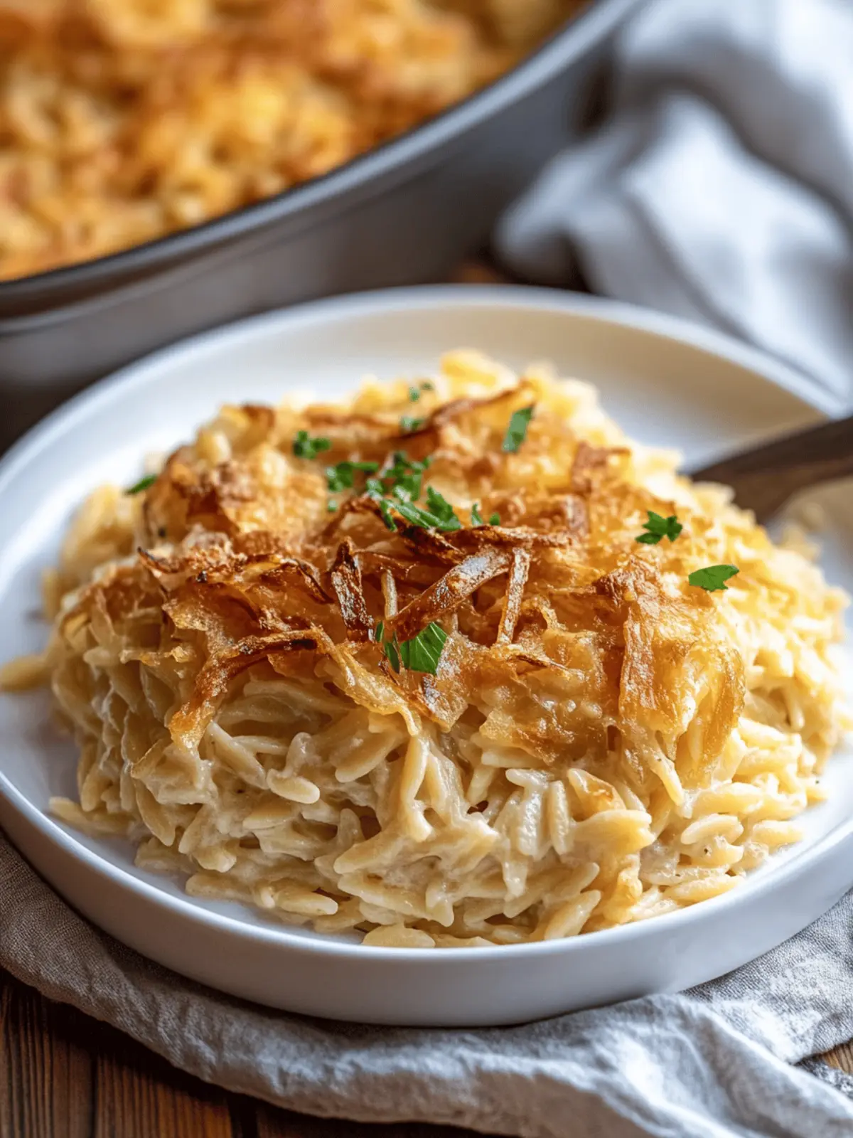 French Onion Orzo Bake: Comfort Food with a Twist 4 French Onion Orzo Bake
