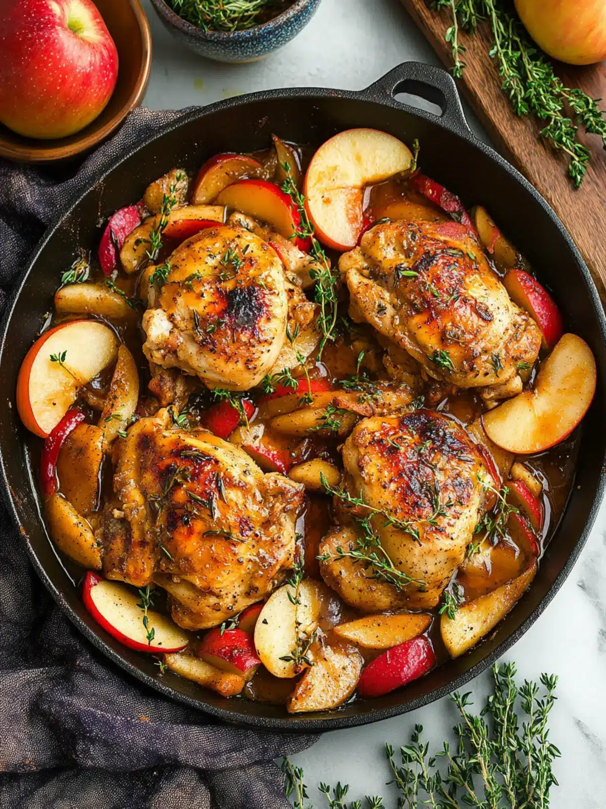 Autumn Apple Chicken Bliss: A Cozy Fall Dinner Delight 2 Autumn Apple Chicken