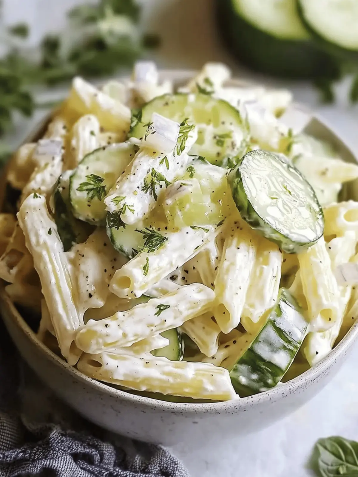 Creamy Cucumber Pasta Salad: Taste the Summer Refreshment 4 Creamy Cucumber Pasta Salad