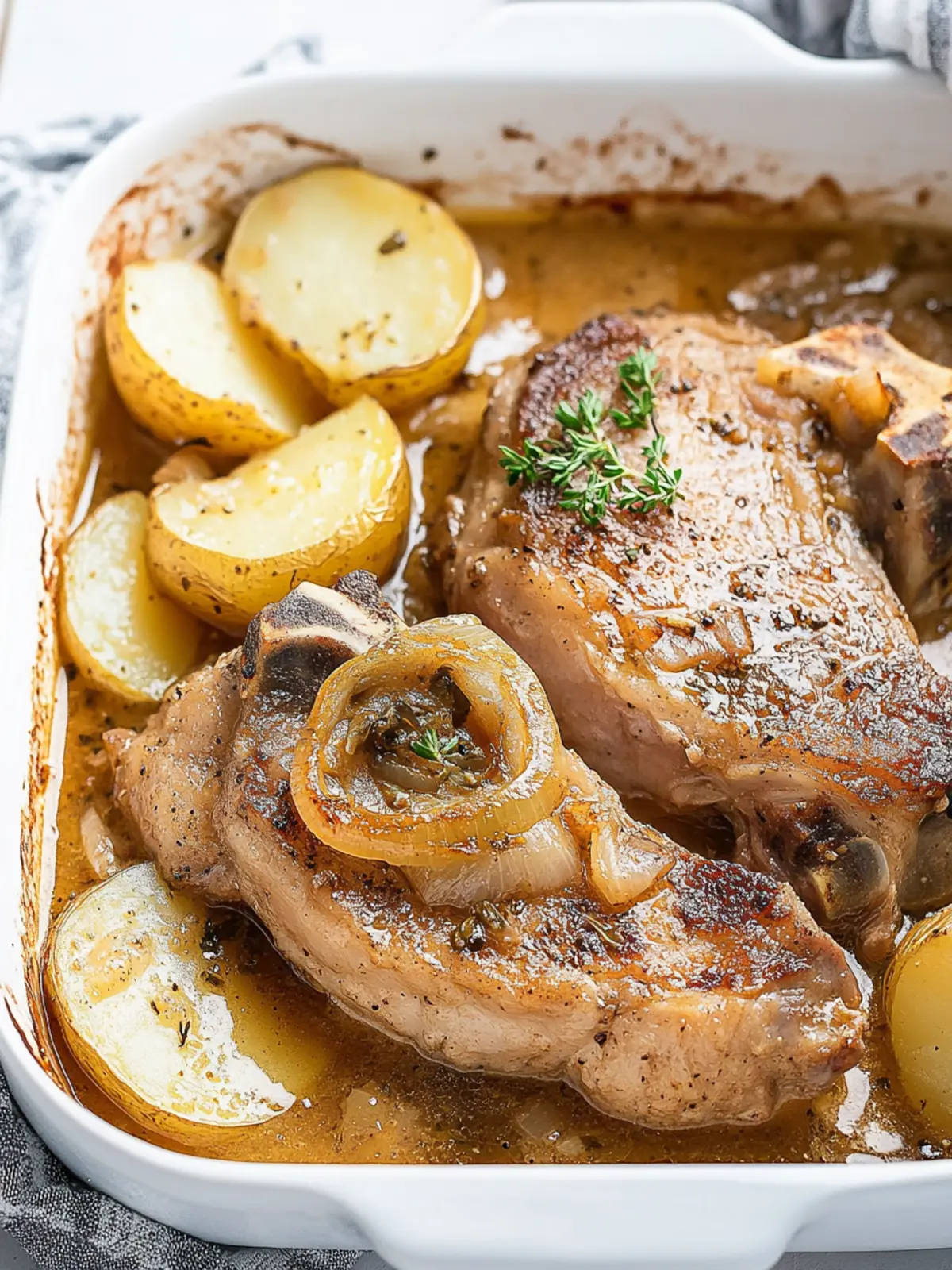 Savory Baked Pork Chops and Potatoes for Effortless Dinners 2 Baked Pork Chops and Potatoes