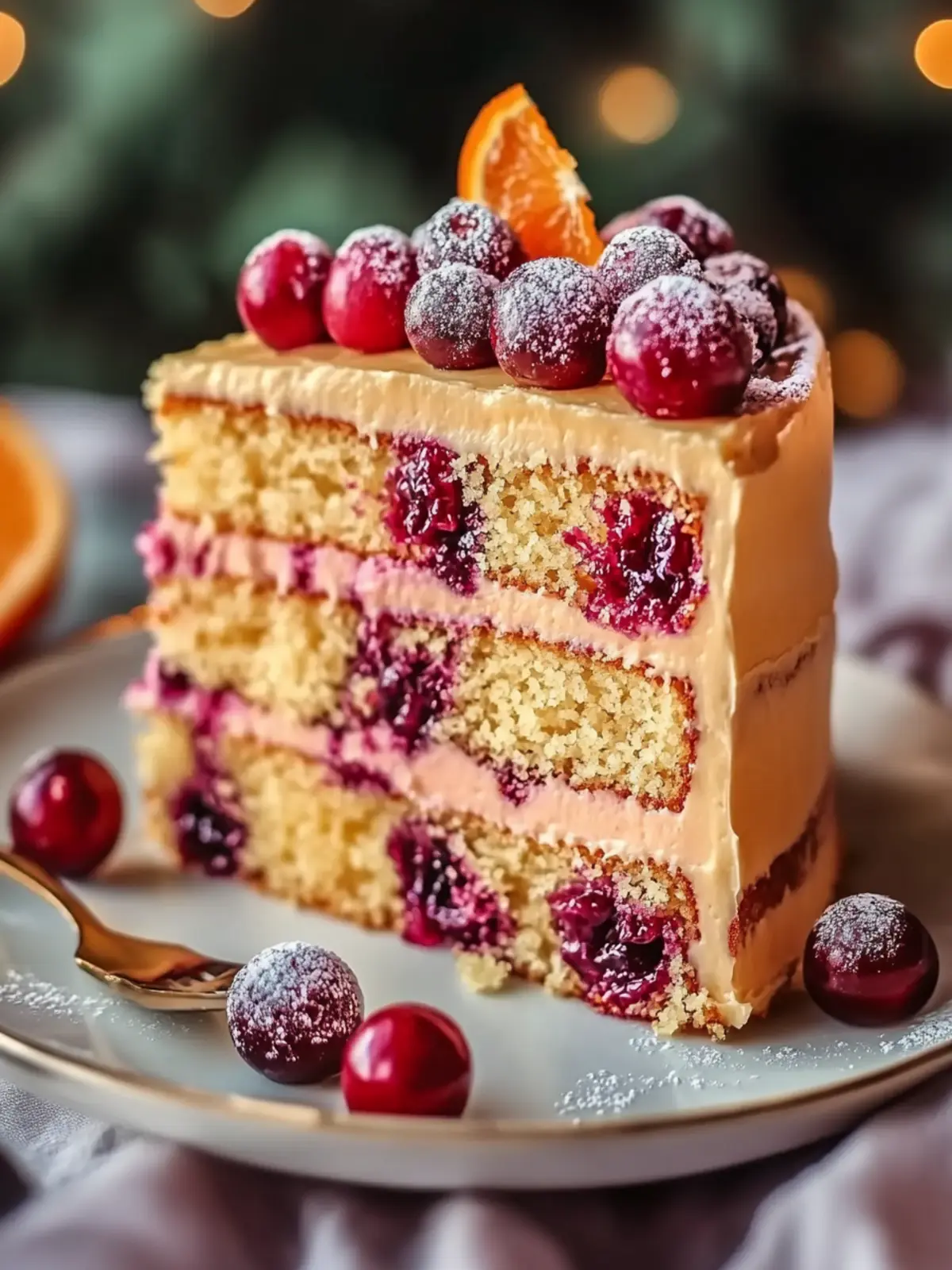 Cranberry Orange Layer Cake with Citrus Buttercream Bliss 4 Cranberry Orange Layer Cake with Citrus Buttercream
