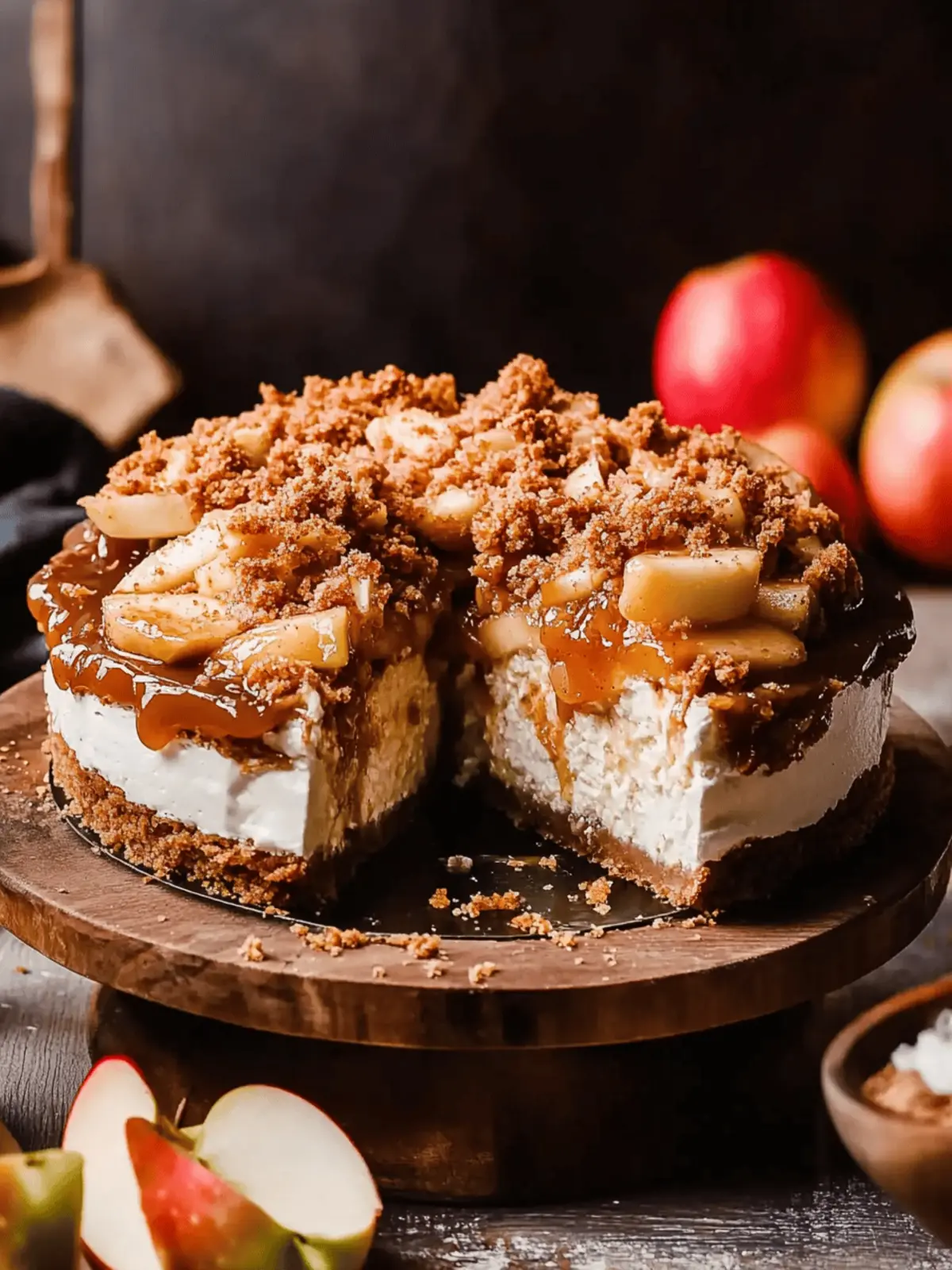Indulge in Salted Caramel Apple Pie Cheesecake Bliss 4 salted caramel apple pie cheesecake