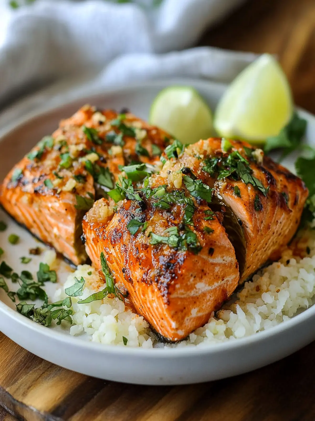 Air Fryer Spicy Hasselback Salmon with Creamy Avocado Salsa 3 Air Fryer Spicy Hasselback Salmon