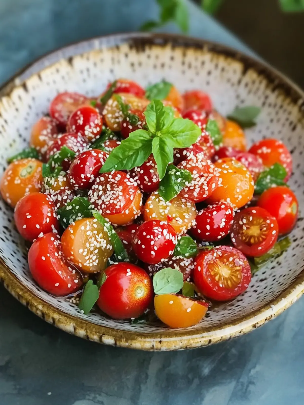 Quick and Zesty Sesame Yuzu Cherry Tomato Salad Delight 2 Sesame Yuzu Cherry Tomato Salad