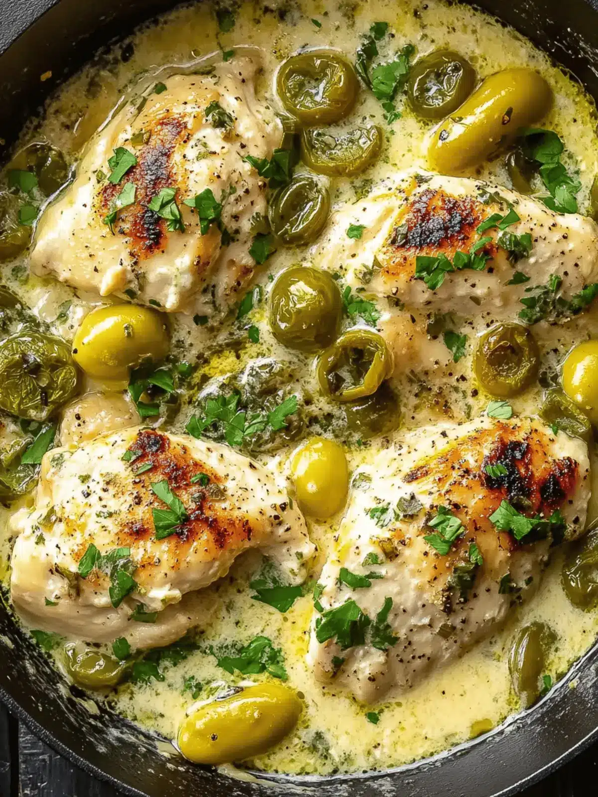 Creamy Pepperoncini Chicken Skillet: Weeknight Dinner Magic 2 Creamy Pepperoncini Chicken Skillet
