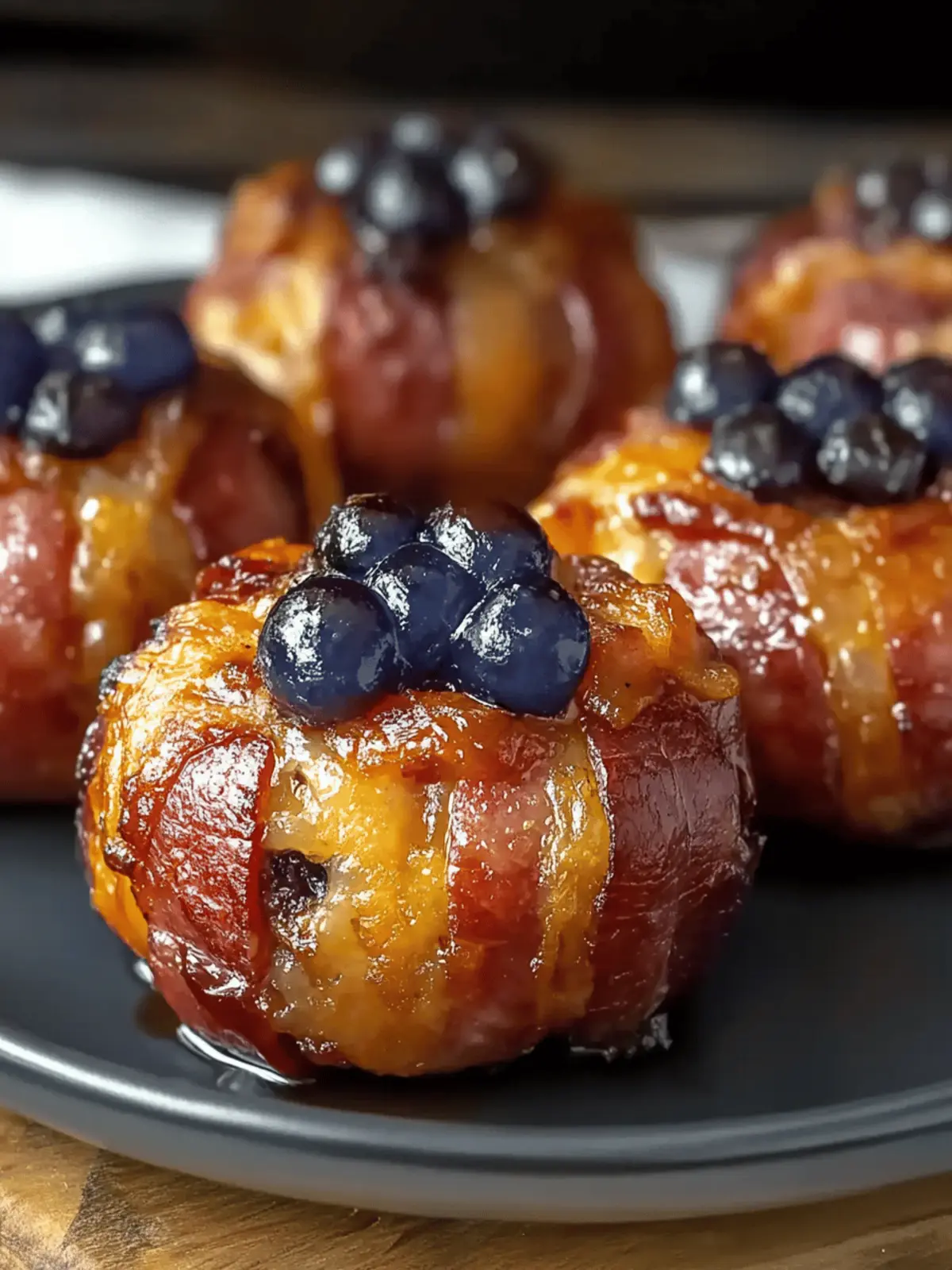Savory Cheddar Stuffed BBQ Bacon Bombs Recipe for Parties 2 Cheddar Stuffed BBQ Bacon Bombs Recipe