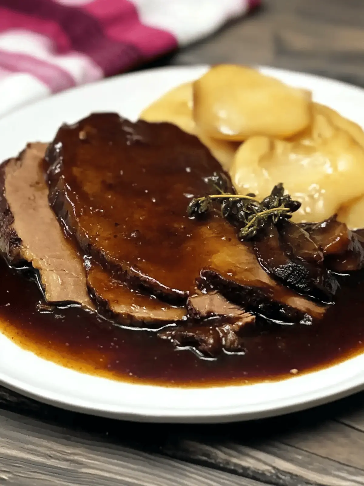 Oma's Slow-Cooked Marinated Beef With Gravy: A Cozy Classic 3 Oma's Slow-Cooked Marinated Beef With Gravy (Sauerbraten)